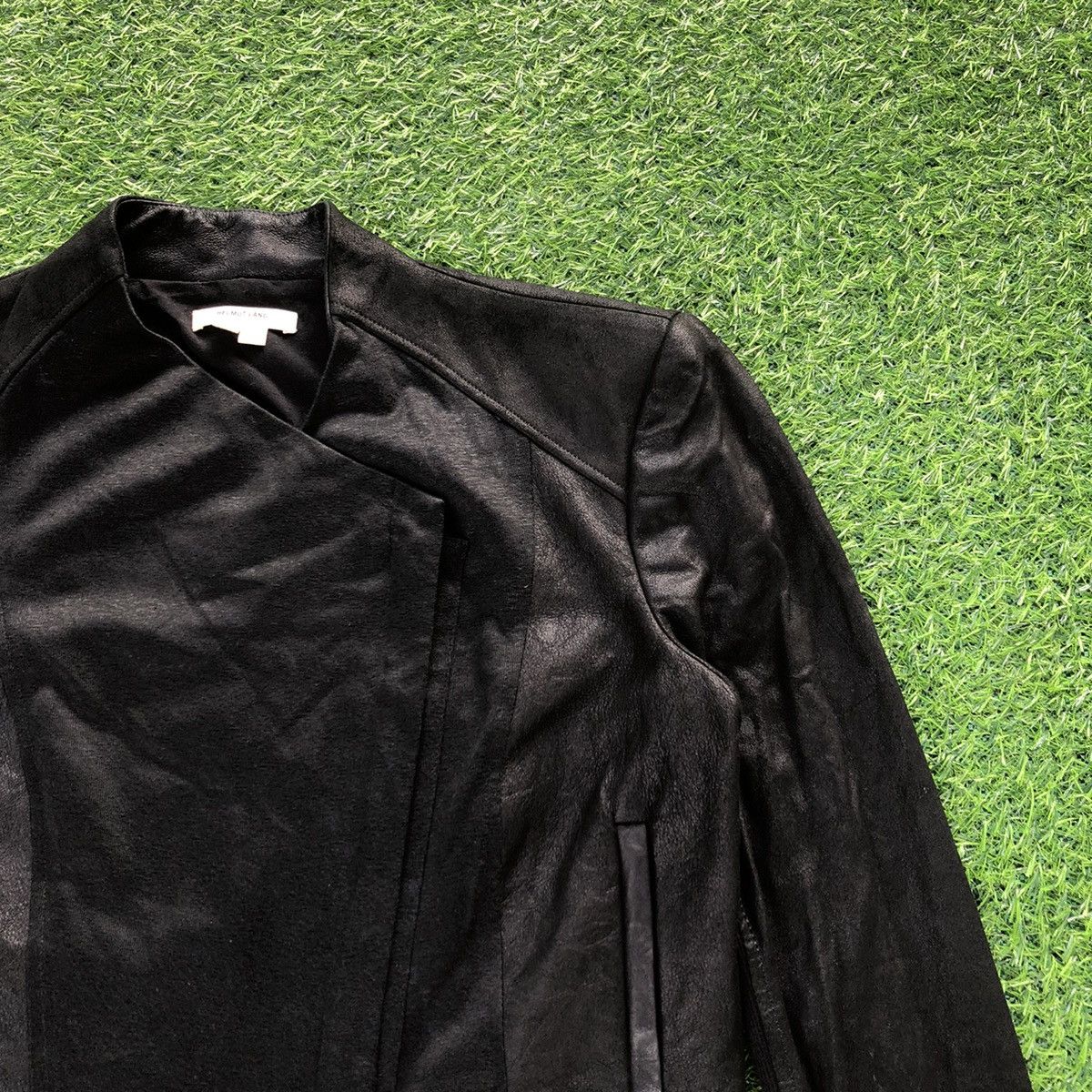 Helmut Lang Helmut Lang Asymmetrical Soft Leather Jacket Size L / US 10 / IT 46 - 3 Thumbnail