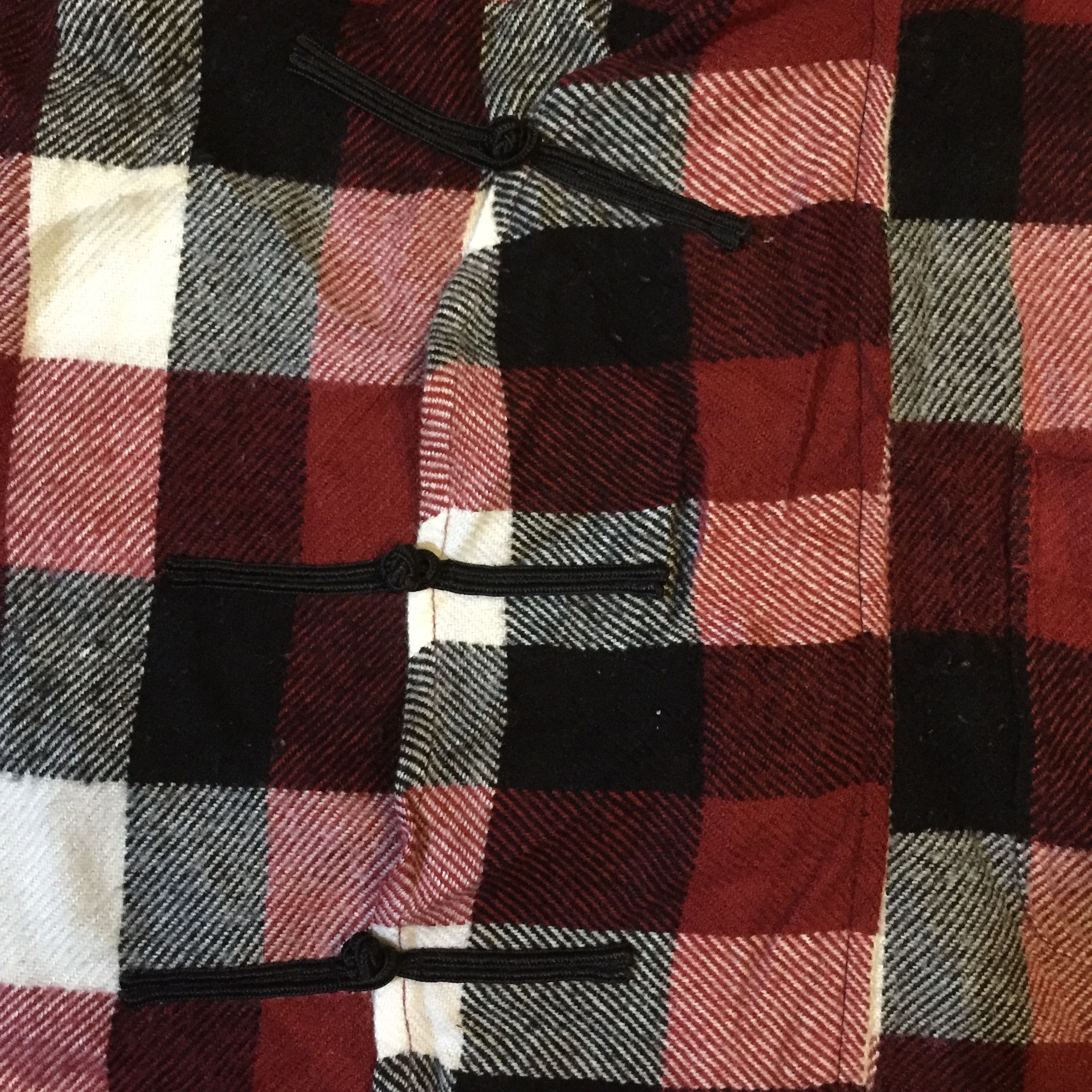 Handmade Casual Basic Chinese Cheongsam Boxy Shirt Flannel Reworked Size US M / EU 48-50 / 2 - 2 Thumbnail