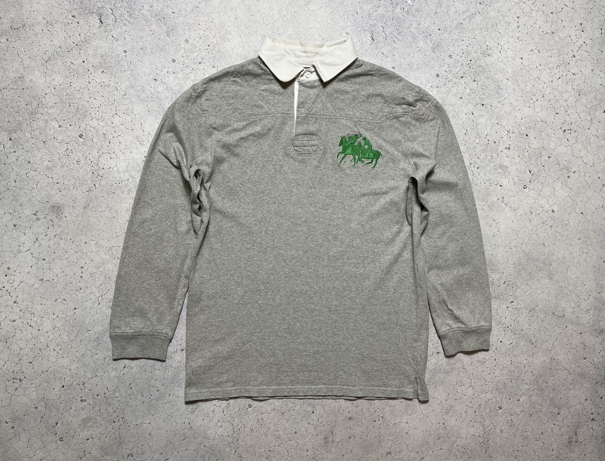 Polo Ralph Lauren Vintage 90s Longsleeve Rugby Polo Ralph Lauren Big Pony Y2K Size US XL / EU 56 / 4 - 1 Thumbnail