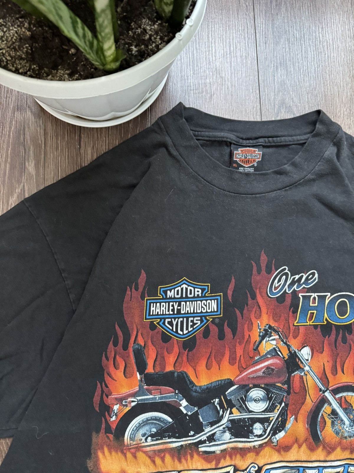 Harley Davidson Vintage Harley Davidson 1997 H-D logo black men’s Xl Size US XL / EU 56 / 4 - 3 Thumbnail