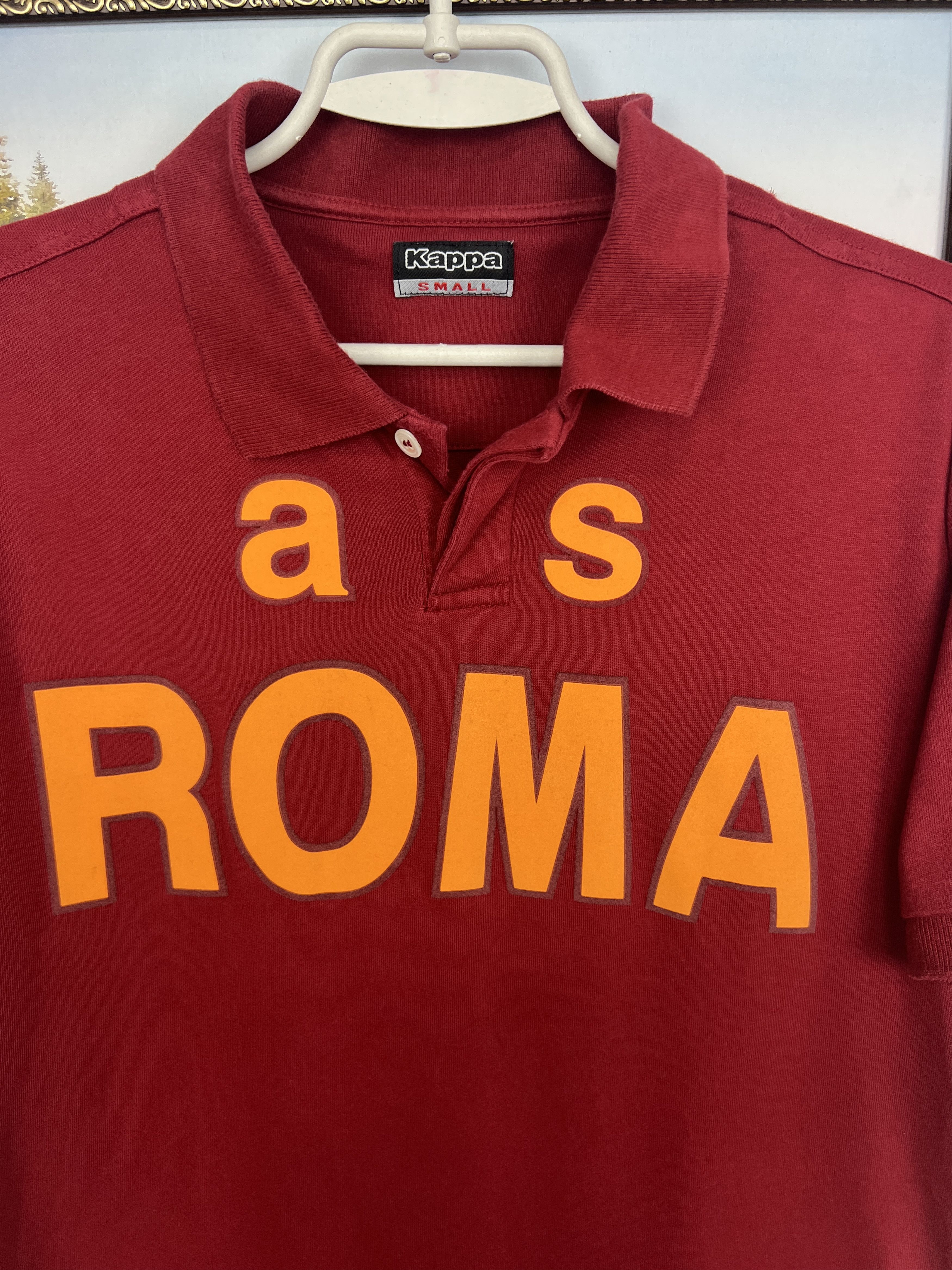 Kappa Vintage Kappa AS Roma Football Jersey Soccer Polo Tee Size US S / EU 44-46 / 1 - 5 Thumbnail