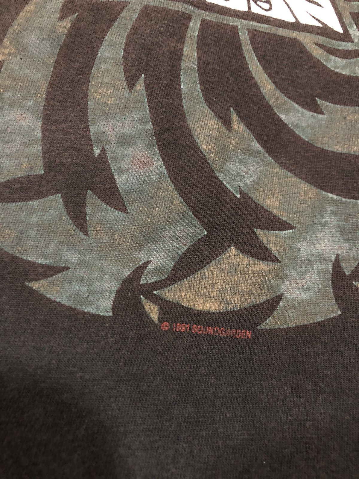 Band Tees vintage 1991 soundgarden badmotorfinger Size US XL / EU 56 / 4 - 4 Thumbnail