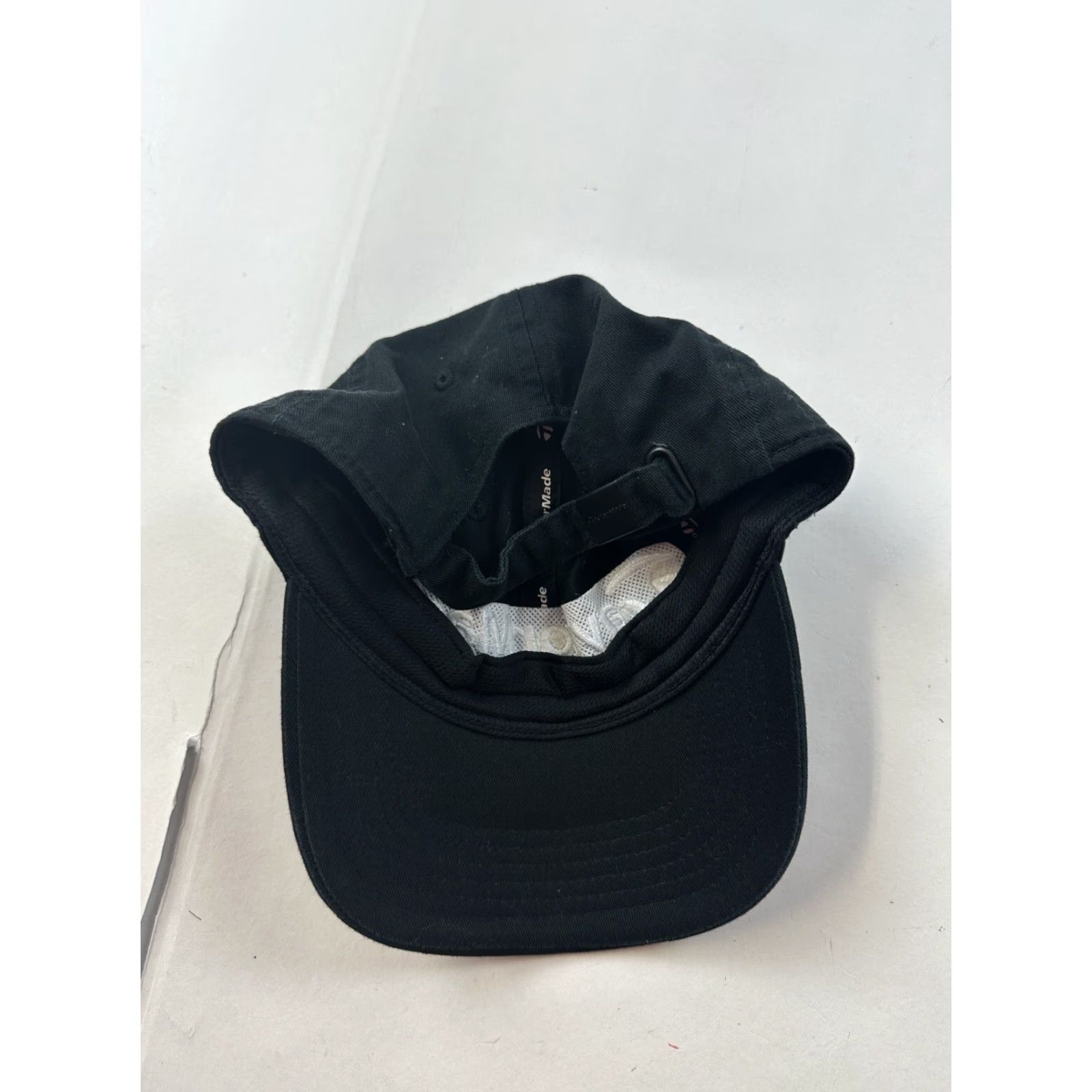 TaylorMade TaylorMade Hat Mens Adjustable Strapback Black Spellout Logo Baseball Cap Size ONE SIZE - 3 Thumbnail