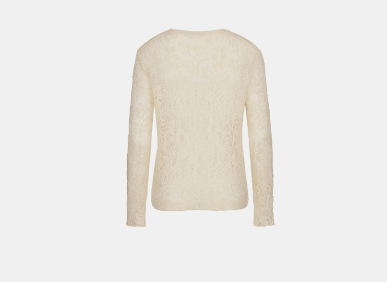 Dior o1w1db11225 424G01 Cardigan in Ecru Size L / US 10 / IT 46 - 2 Thumbnail