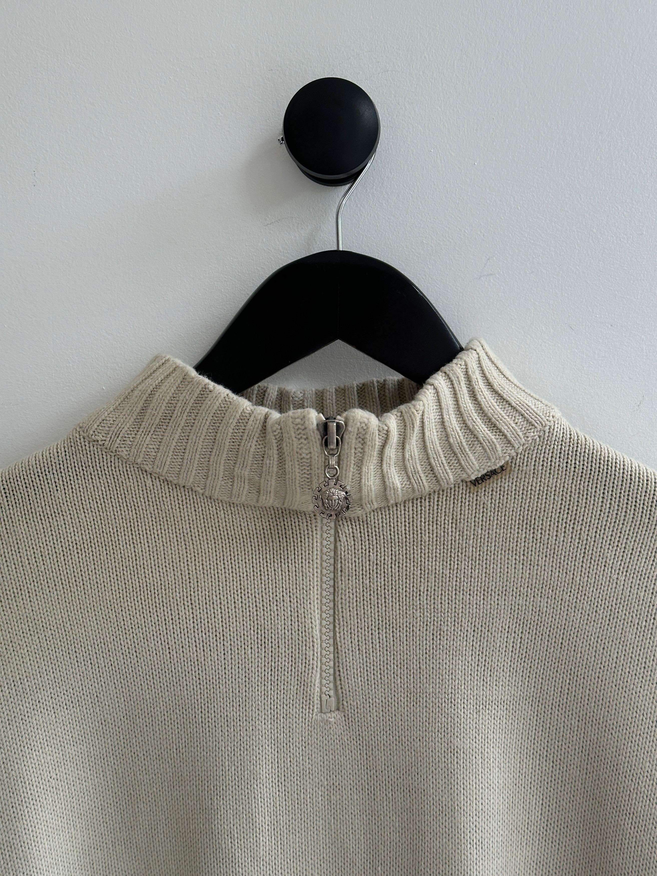 Versace Jeans Couture Vintage Versace Jeans Couture Half Zip Sweater Jumper Size US M / EU 48-50 / 2 - 5 Thumbnail