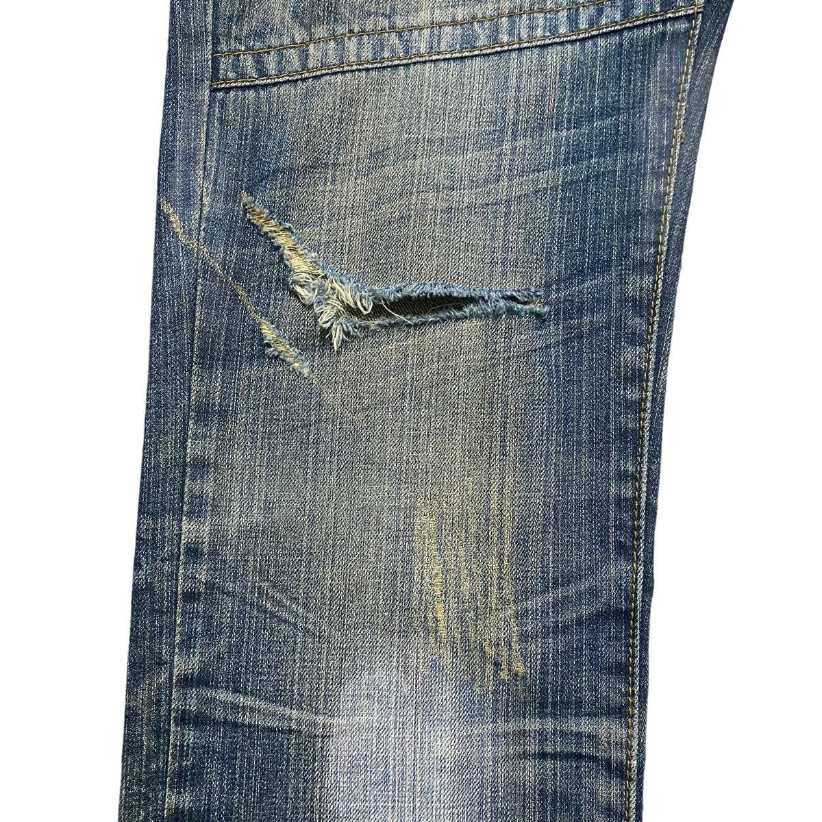 Japanese Brand Hiderock Design Clawmark Skull Denim Jeans Size US 31 - 12 Thumbnail