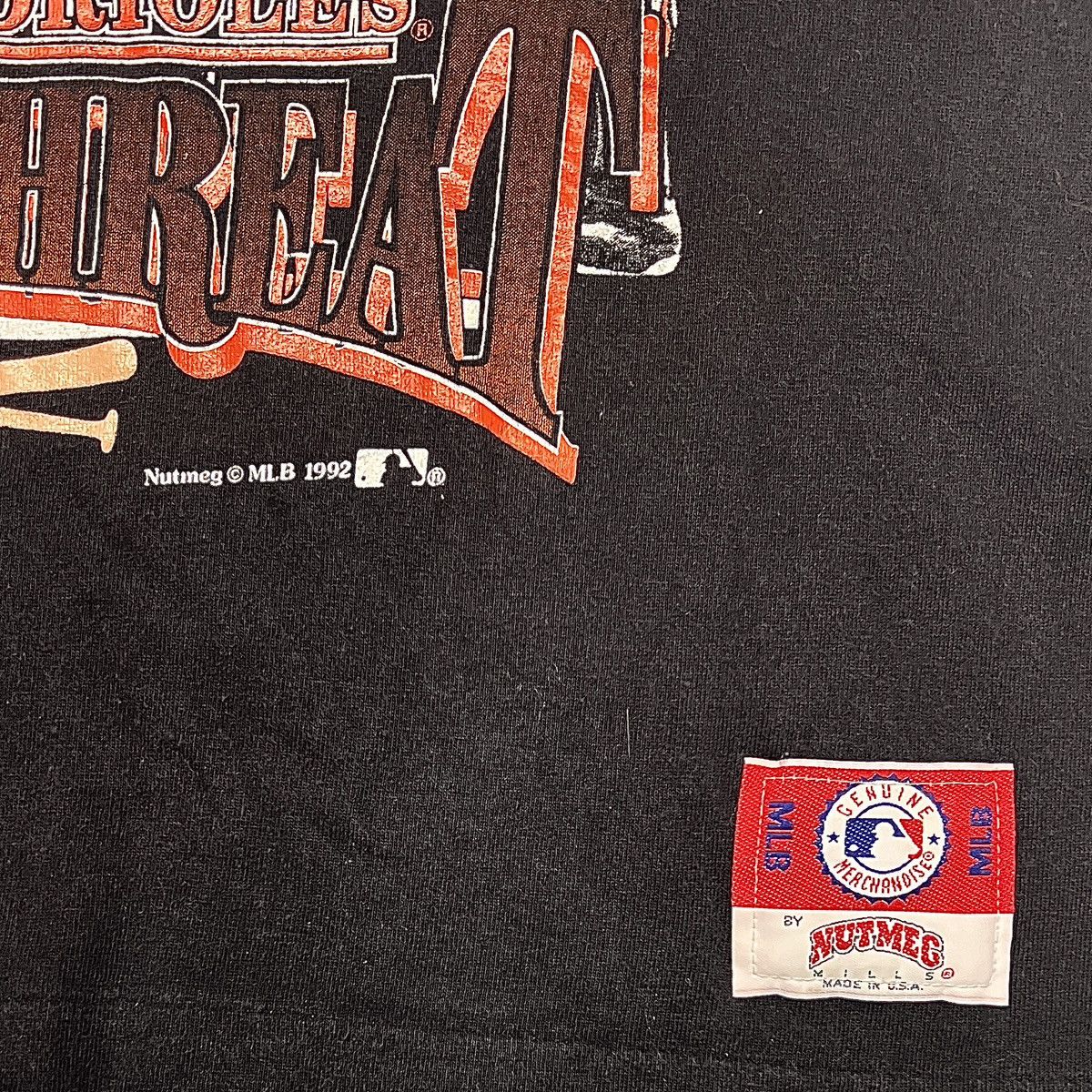 Nutmeg × Vintage 90s Baltimore ORIOLES T-Shirt - SINGLE STITCH - MLB Baseball Size US M / EU 48-50 / 2 - 5 Thumbnail