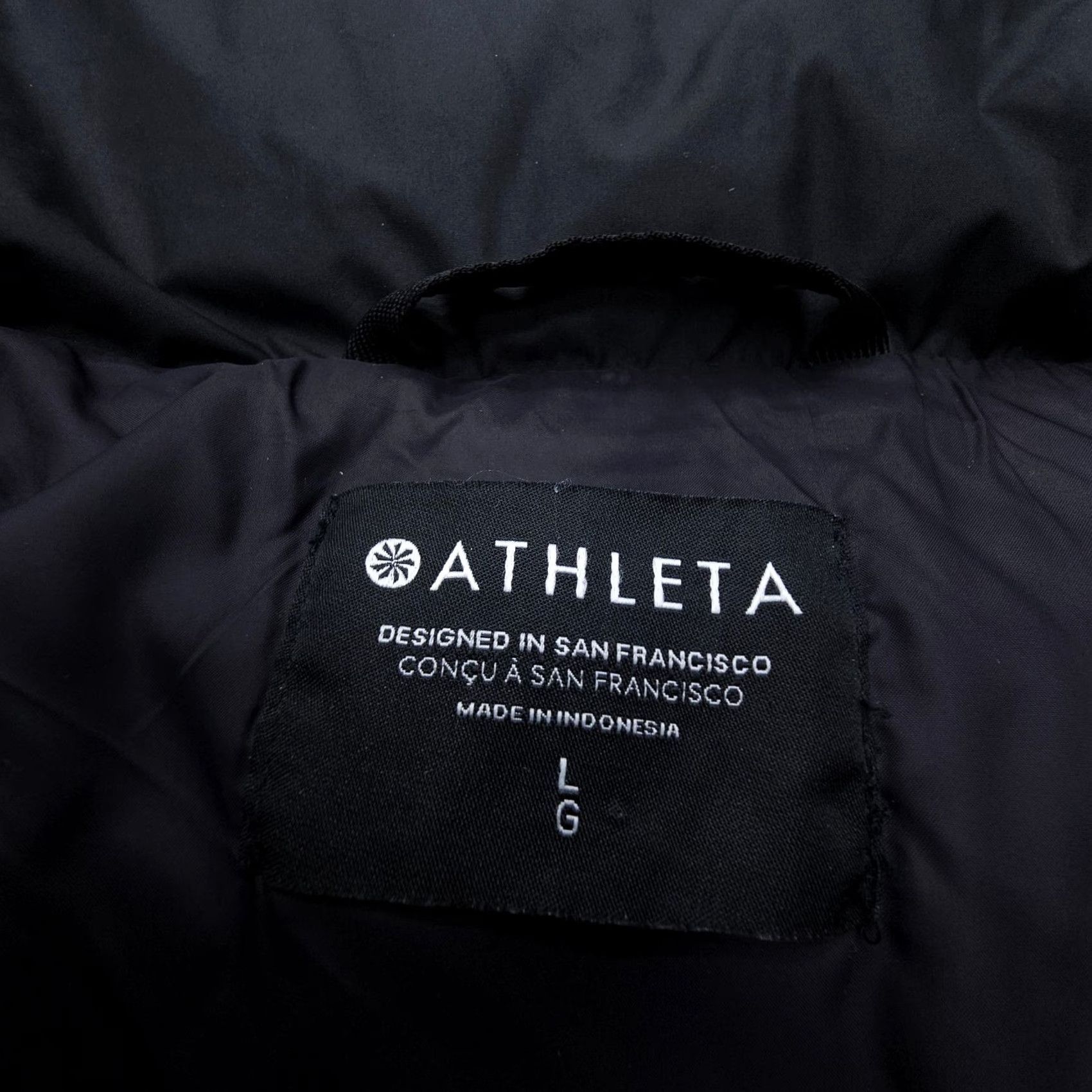 Athleta Athleta Vest Womens Large Black Quilted Down Puffer Mid-Length Jacket/Coat Sleeveless Insulated Regular Fit Casual Size L / US 10 / IT 46 - 3 Thumbnail