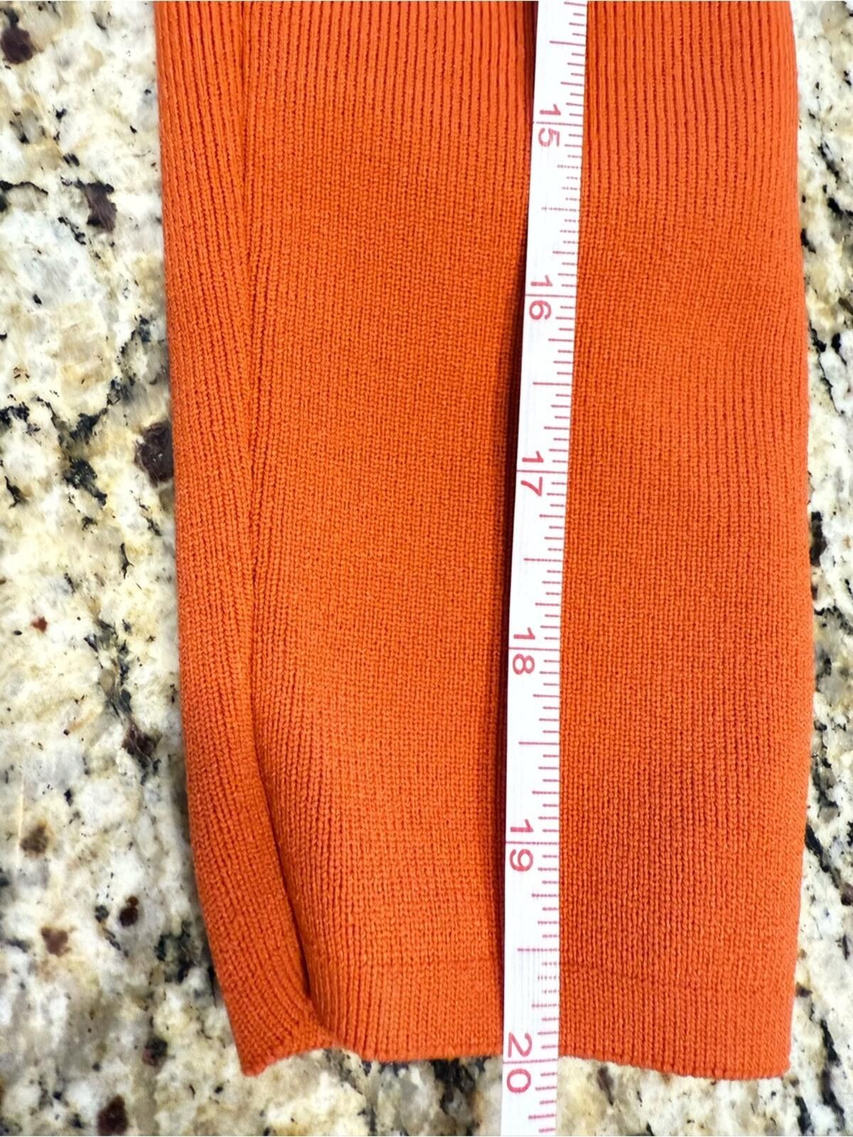 Zara Zara burnt orange long sleeve cropped sweater top SZ SM Size S / US 4 / IT 40 - 10 Thumbnail