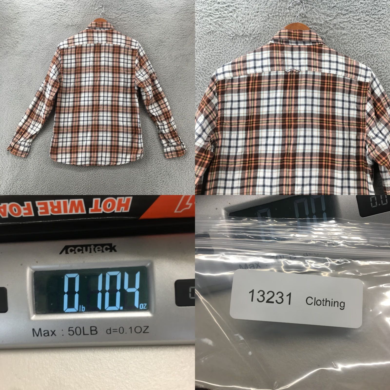 American Eagle Outfitters American Eagle Outfitters Long Sleeve Shirt Top Mens M Brown Cotton Button Up Plaid Collar Size US M / EU 48-50 / 2 - 8 Thumbnail