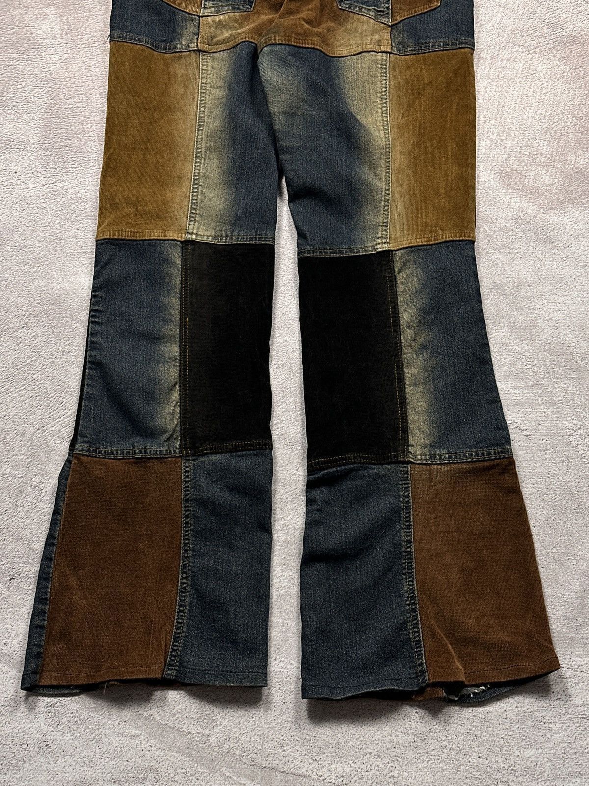 If Six Was Nine Y2K LGB IfSixWasNine Style Patchwork Flared Denim Jeans Size US 29 - 8 Thumbnail