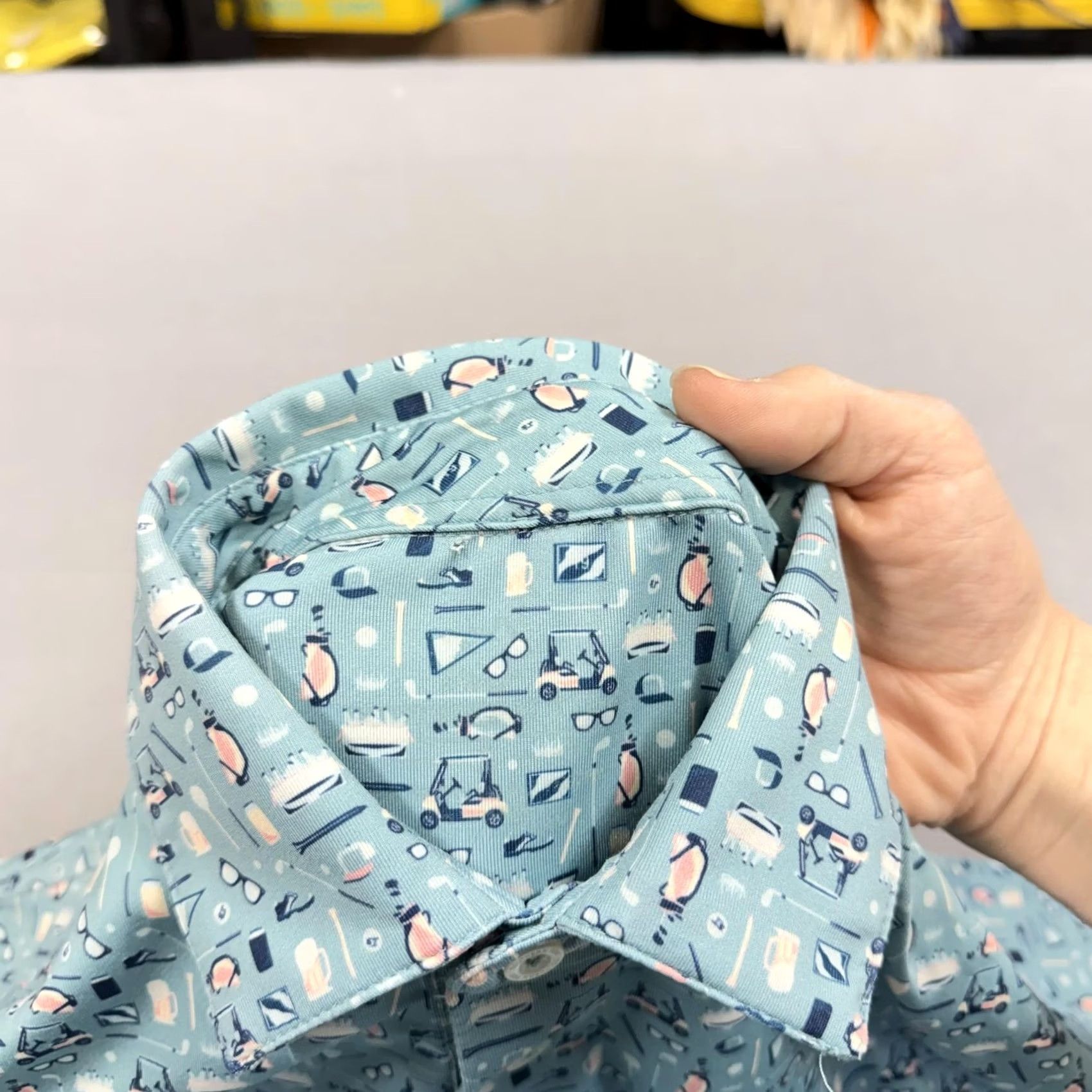 Southern Tide Southern Tide Polo Mens Small Golf Performance Short Sleeve Bev Cart Print Size US S / EU 44-46 / 1 - 3 Thumbnail