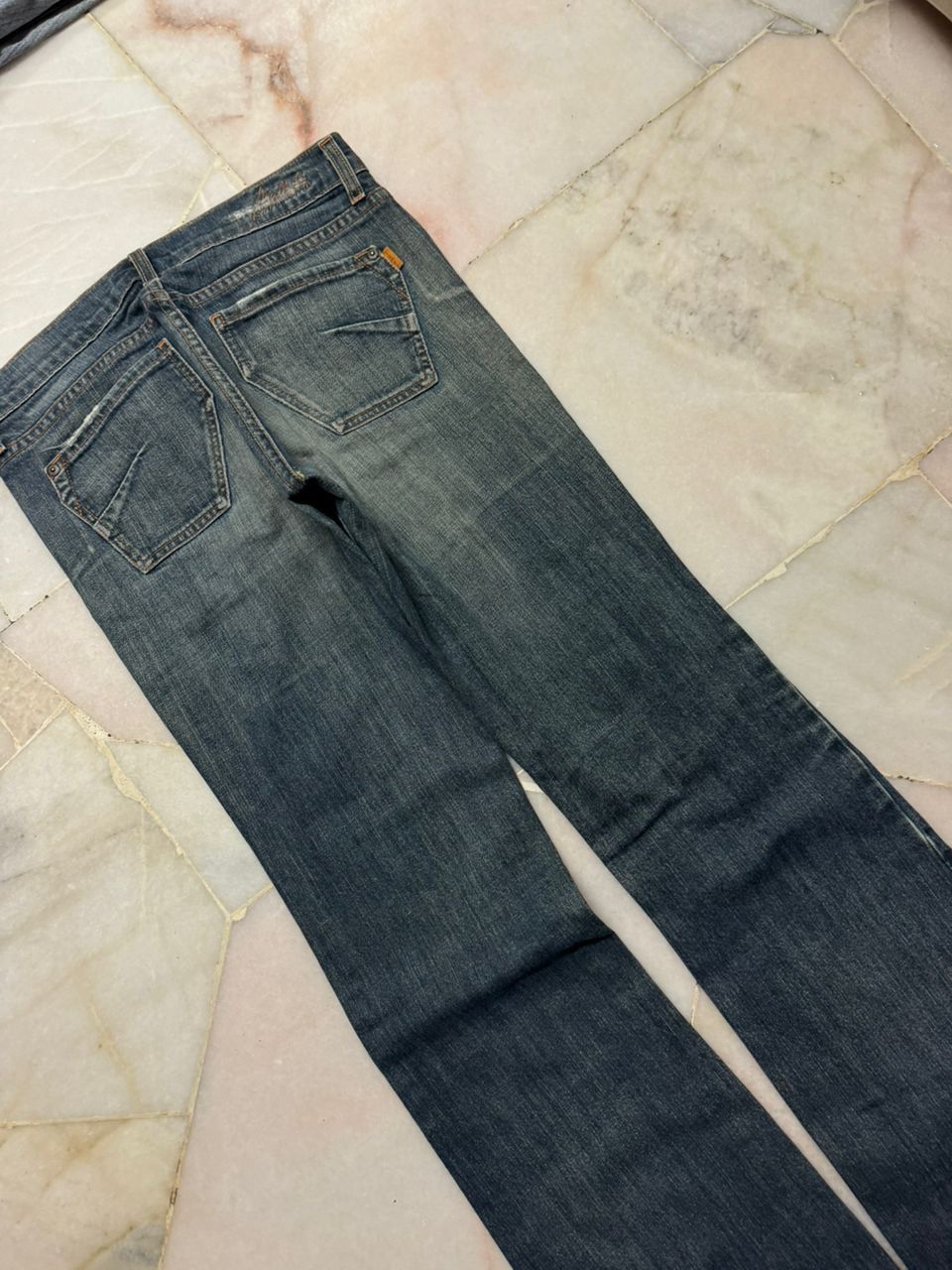 Japanese Brand VINTAGE 2000s JAMES MUD WASHED BELL BOTTOM Size US 27 - 15 Thumbnail