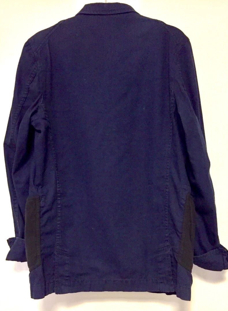 Comme Des Garcons Blue Dye Overalls Navy with Black Pocket