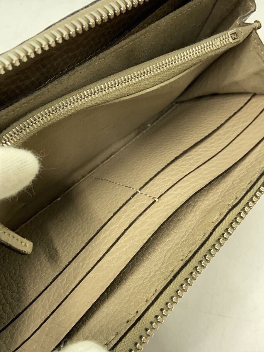 Fendi Fendi Leather Long Wallet Beige Size ONE SIZE - 7 Thumbnail