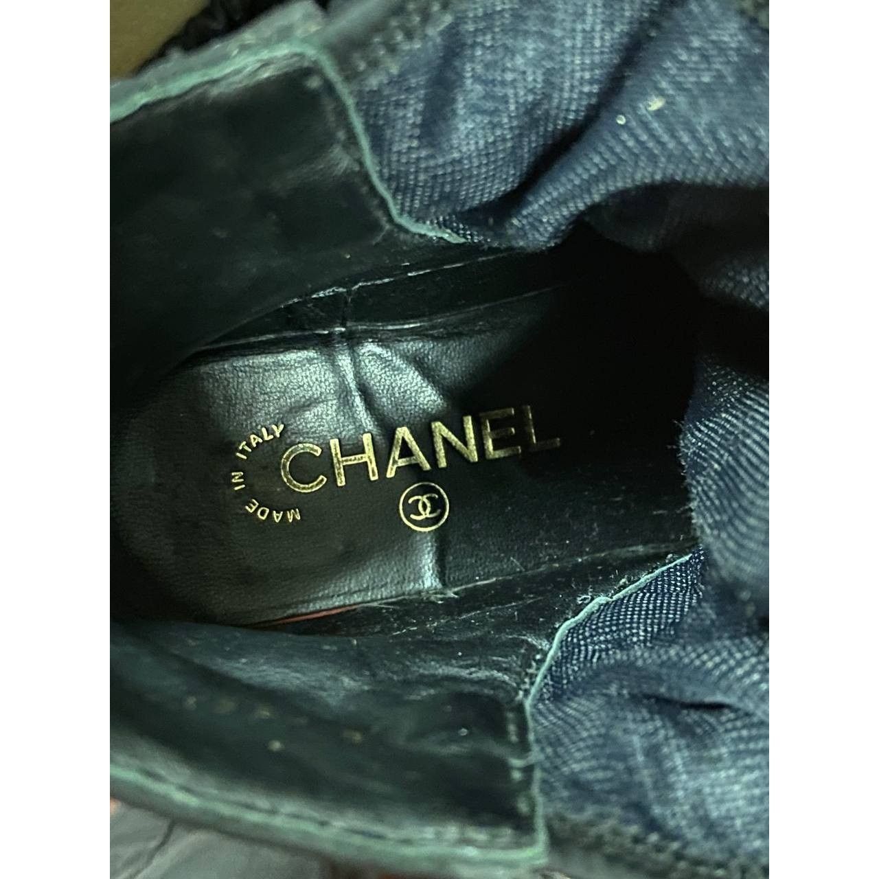 Chanel Chanel Black Lace-Up Textile Rubber Boots Size 38 Size US 7 / IT 37 - 6 Thumbnail