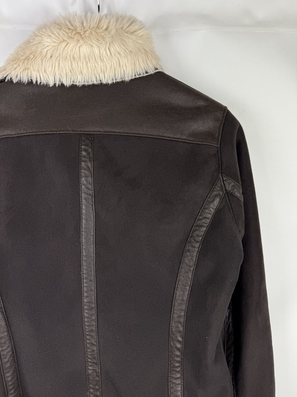 Armani Armani Jeans Ladies Faux Fur Aviator Y2K Bomber Jacket Size M / US 6-8 / IT 42-44 - 17 Thumbnail
