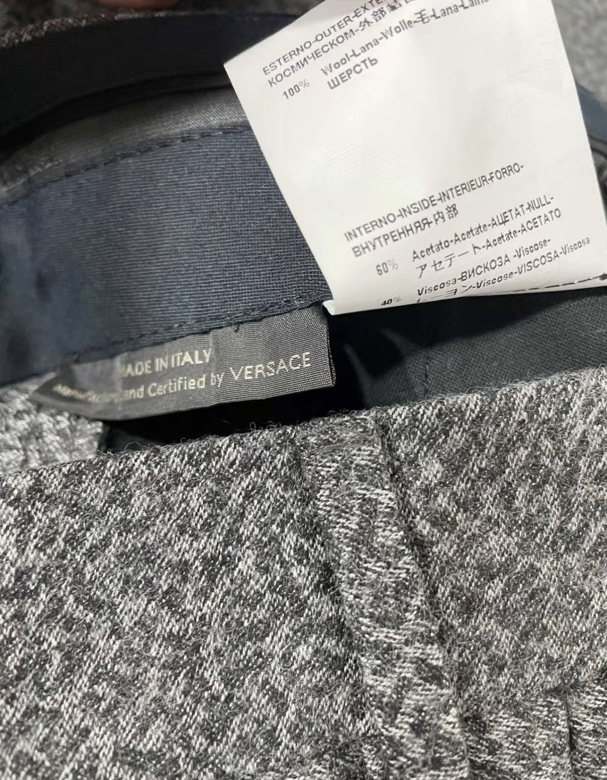 Versace VERSACE Mainline 100% Wool Casual Pants J30 Size US 32 / EU 48 - 8 Thumbnail