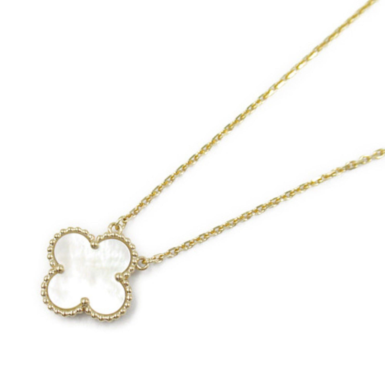 Van Cleef & Arpels Van Cleef Arpels Alhambra Mother Of Pearl Necklace K18 (Yellow Gold) White Size ONE SIZE - 1 Thumbnail