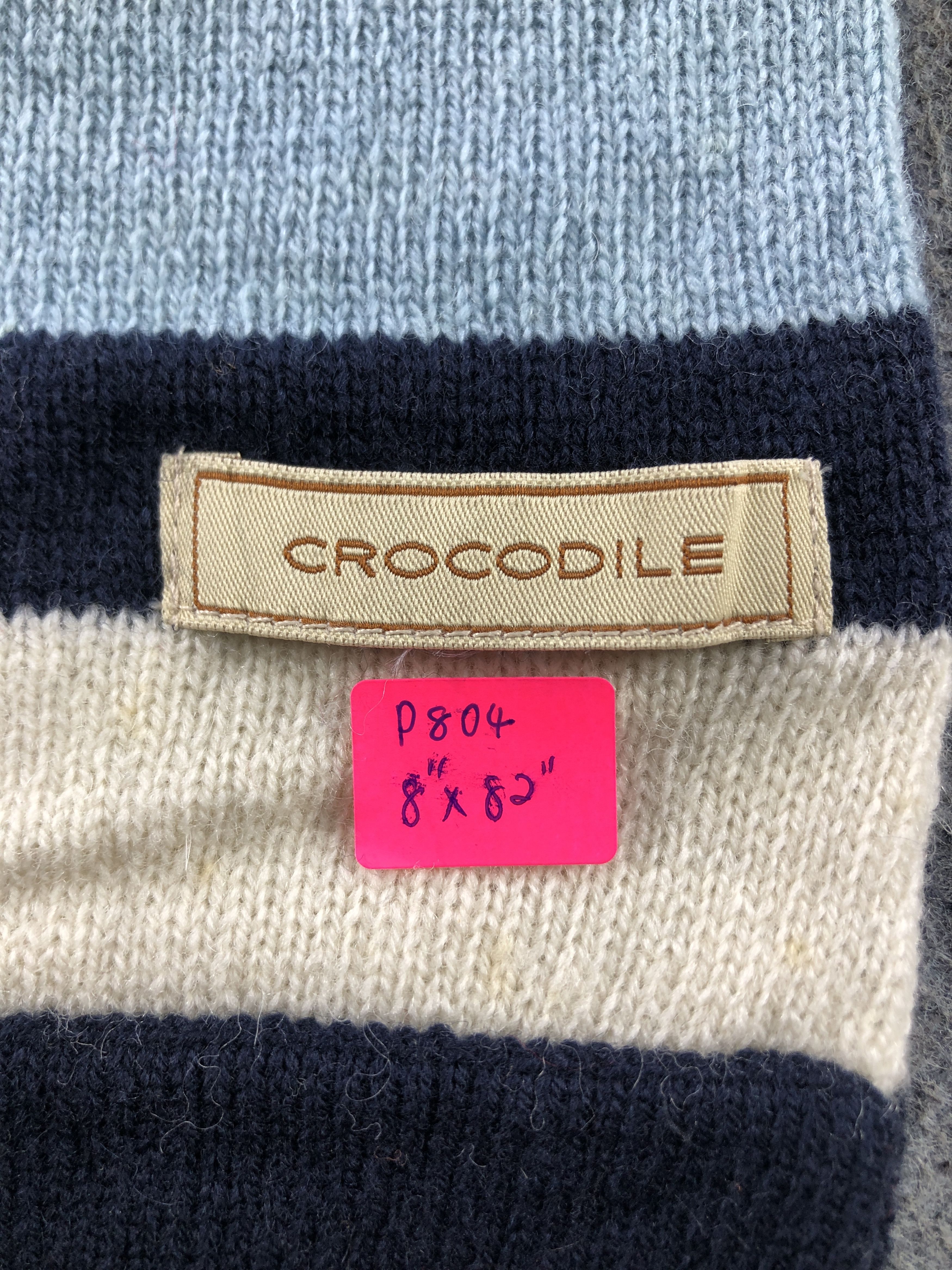 Vintage Crocodile Scarf / Muffler / Neckwear P804 Size ONE SIZE - 4 Thumbnail