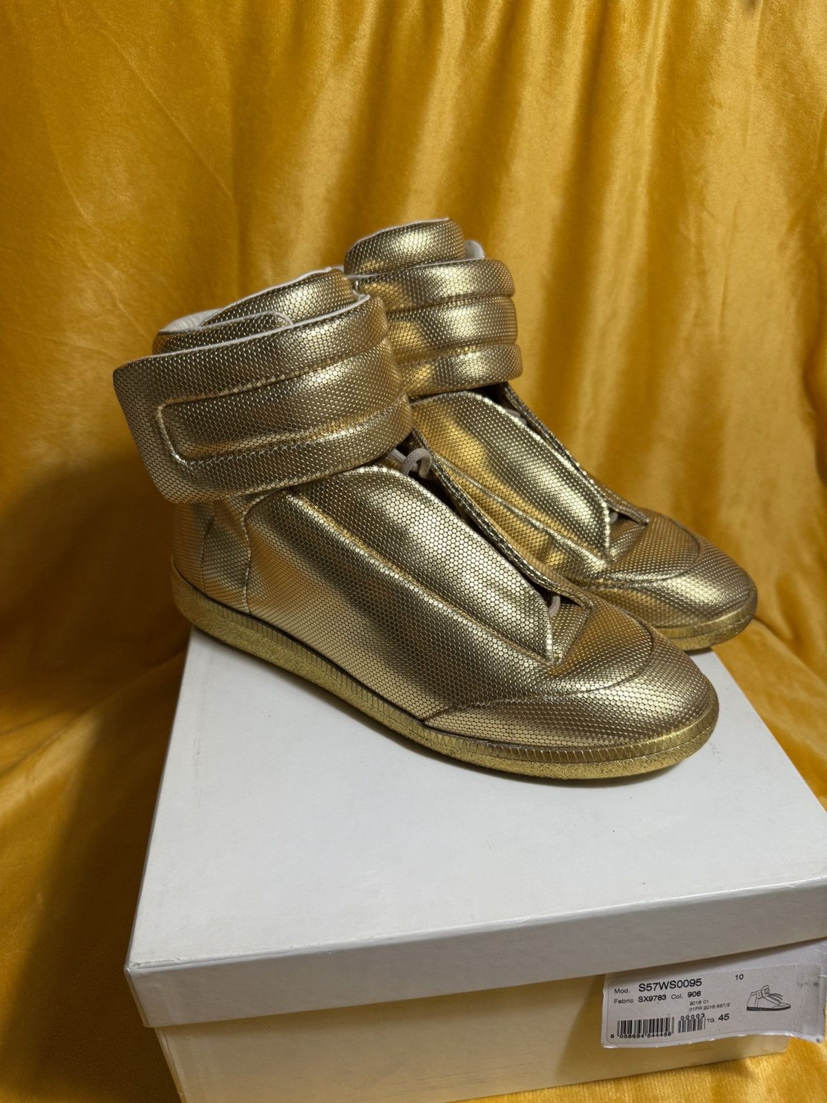 Maison Margiela Maison Margiela Future High Gold Leather Size US 12 / EU 45 - 1 Thumbnail