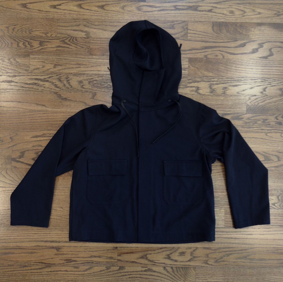Yohji Yamamoto Yohji Yamamoto Pour Homme 80s Cropped Cargo Hoodie Size US M / EU 48-50 / 2 - 11 Thumbnail