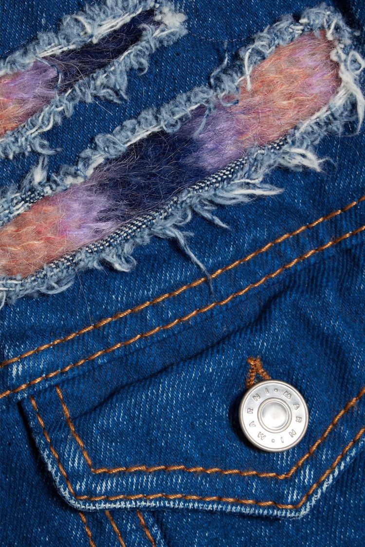 Marni o1y1025 Denim Jacket in Blue Size XS / US 0-2 / IT 36-38 - 3 Thumbnail