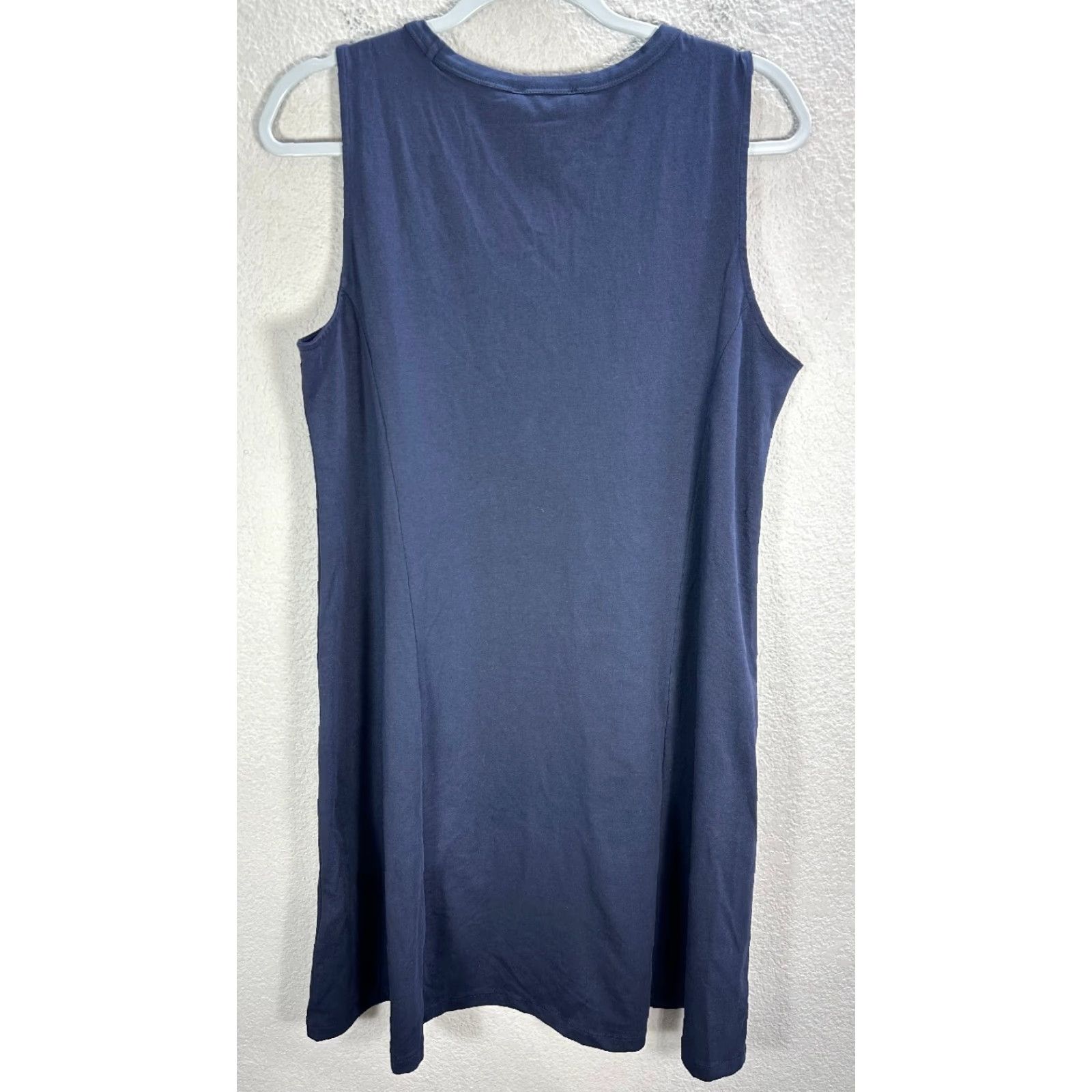 DKNY DKNY Tank Dress Short Sleeveless Logo Stretch Casual Sz M NWT Womens Blue Size 32" / US 10 / IT 46 - 5 Thumbnail