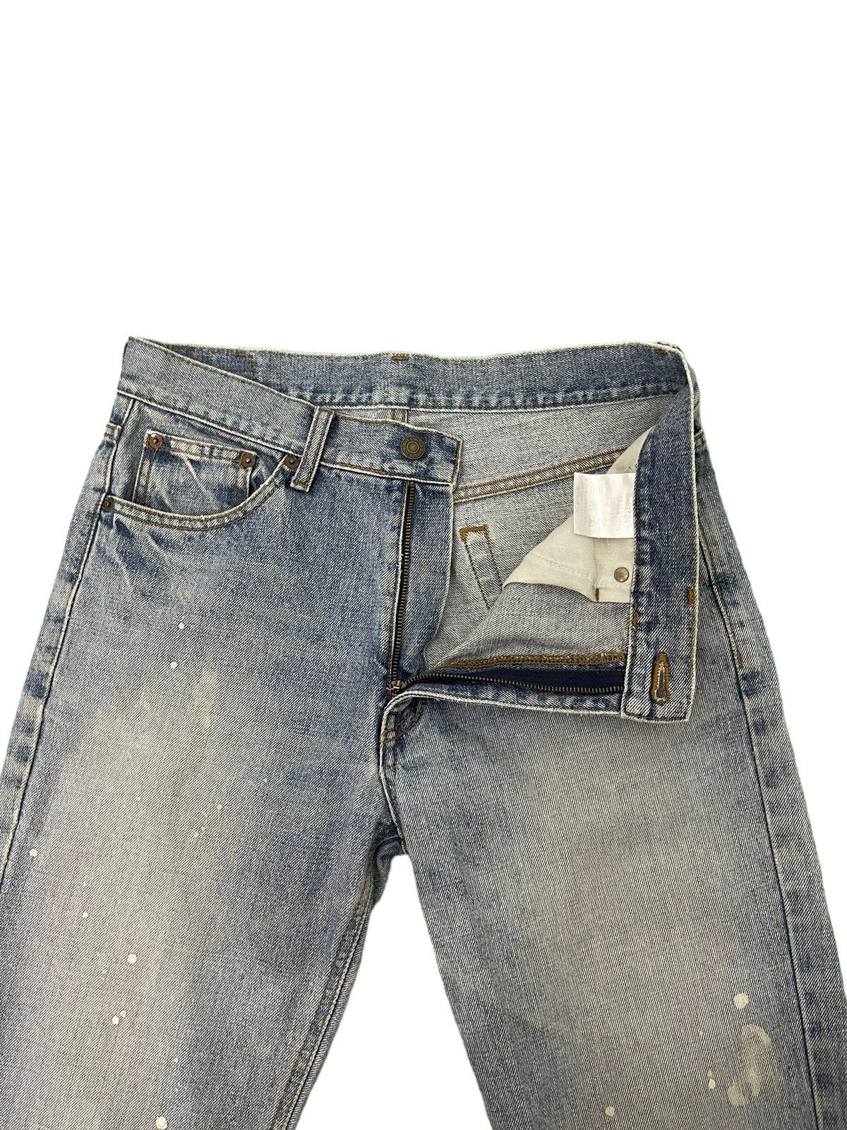 Japanese Brand Flare Jeans Vtg Bobson Distress Painted Boot Cut 6🟦5 Size US 31 - 10 Thumbnail