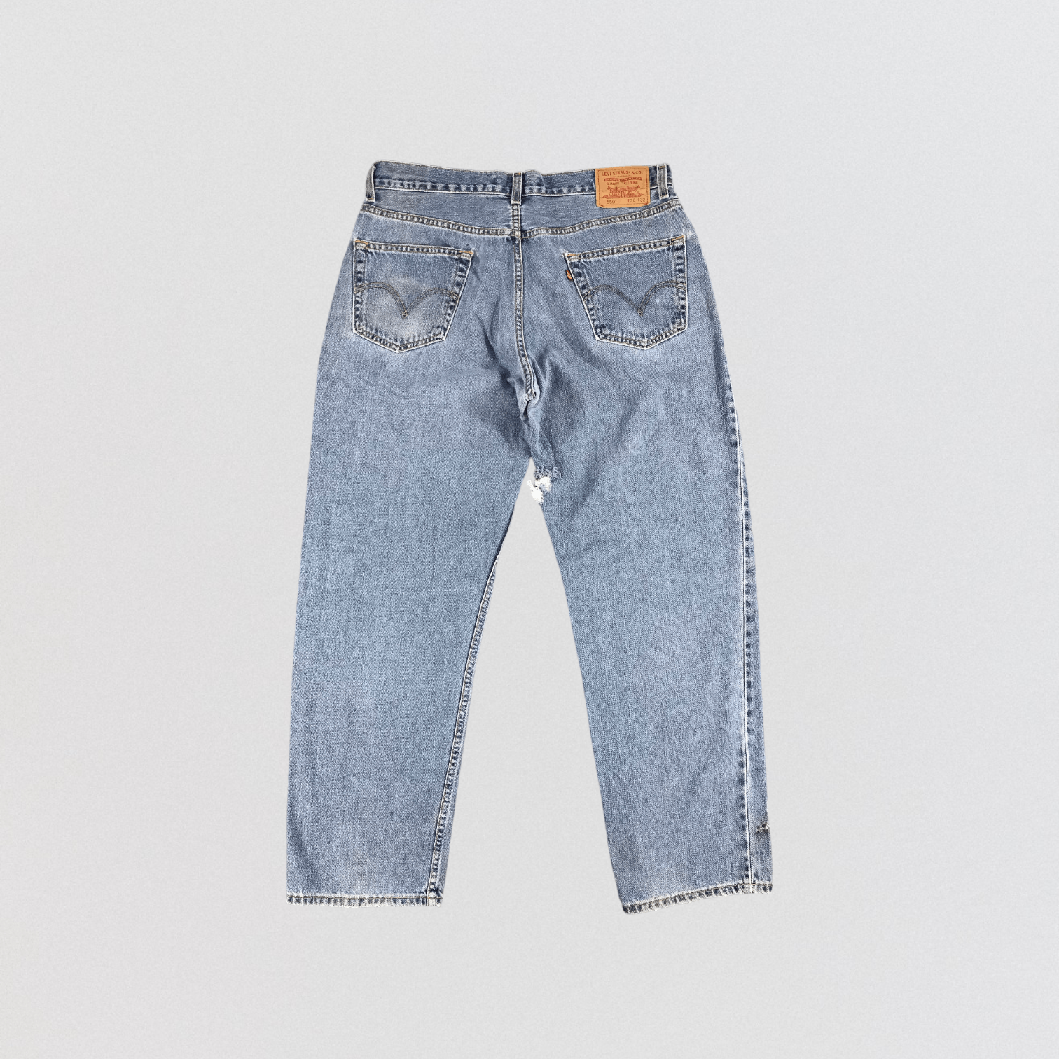 Levi's × Vintage Vintage Blue Wash Levis 550 Jeans-JM1480 Size US 37 - 2 Thumbnail
