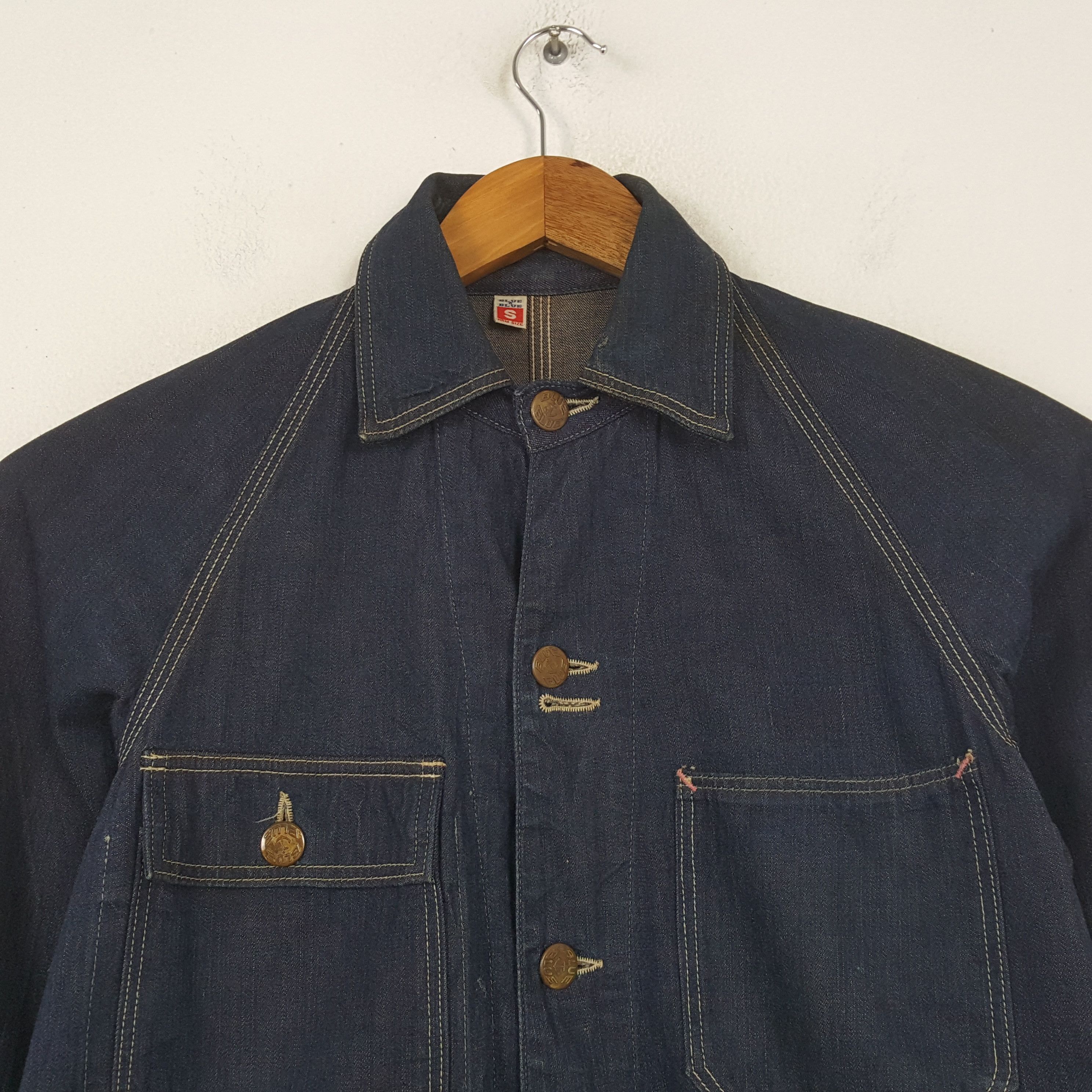 Blue Blue Japan Vintage Blue Blue Japan Japanese Brand Jeans Jacket 34 Size US S / EU 44-46 / 1 - 2 Thumbnail