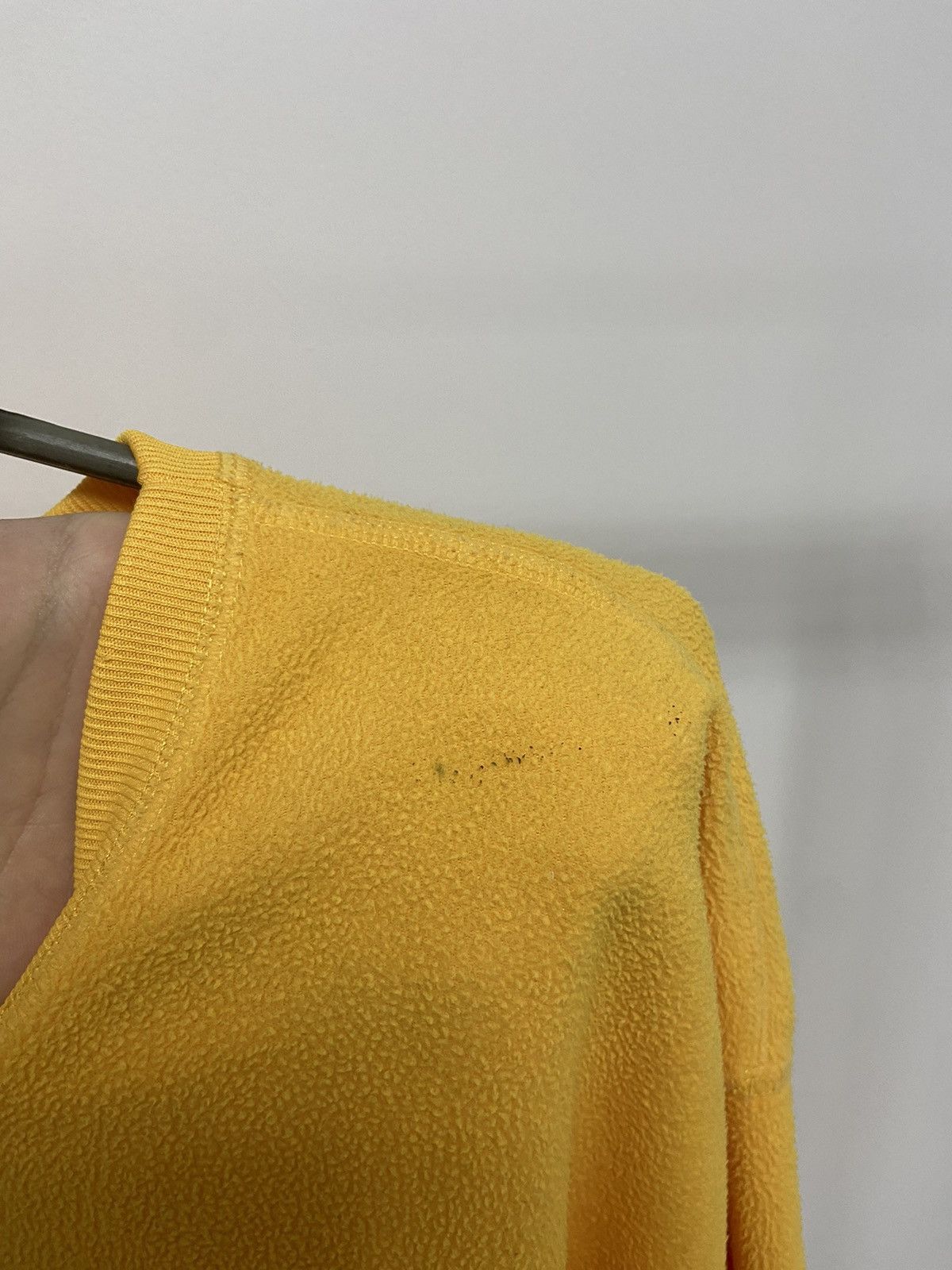 Nike × Vintage Nike Sweatshirt Vintage Fleece Small Swoosh Yellow Size US XL / EU 56 / 4 - 7 Thumbnail