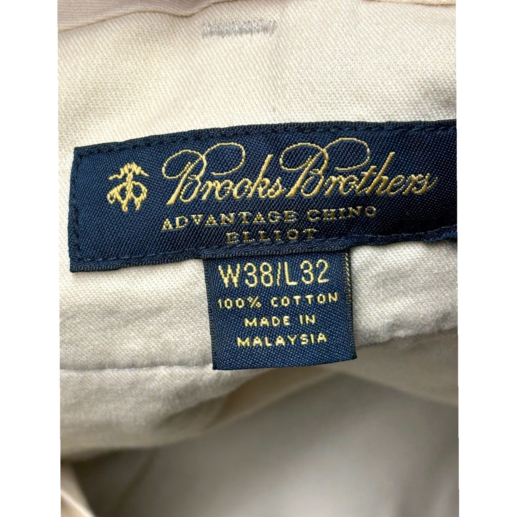 Brooks Brothers Brooks Brothers Advantage Chino Elliot Pants Beige Regular 38x32 Cotton Pleated Buttons ZIP Mens Pants Boy? Size US 38 / EU 54 - 5 Thumbnail