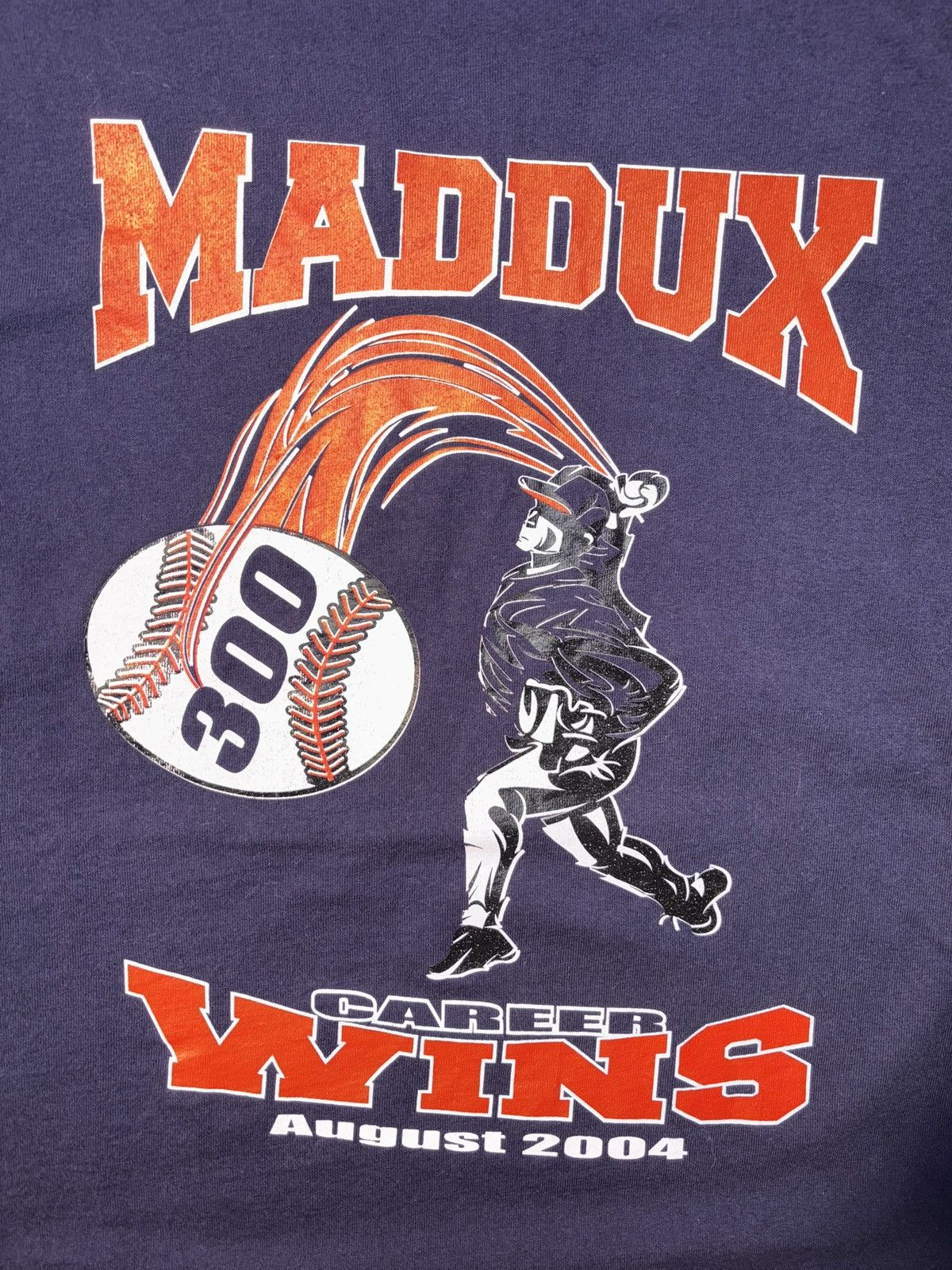 Fruit Of The Loom Vtg Chicago Cubs Greg Maddux 300 Win MLB Baseball T-shirt XL Size US XL / EU 56 / 4 - 2 Thumbnail