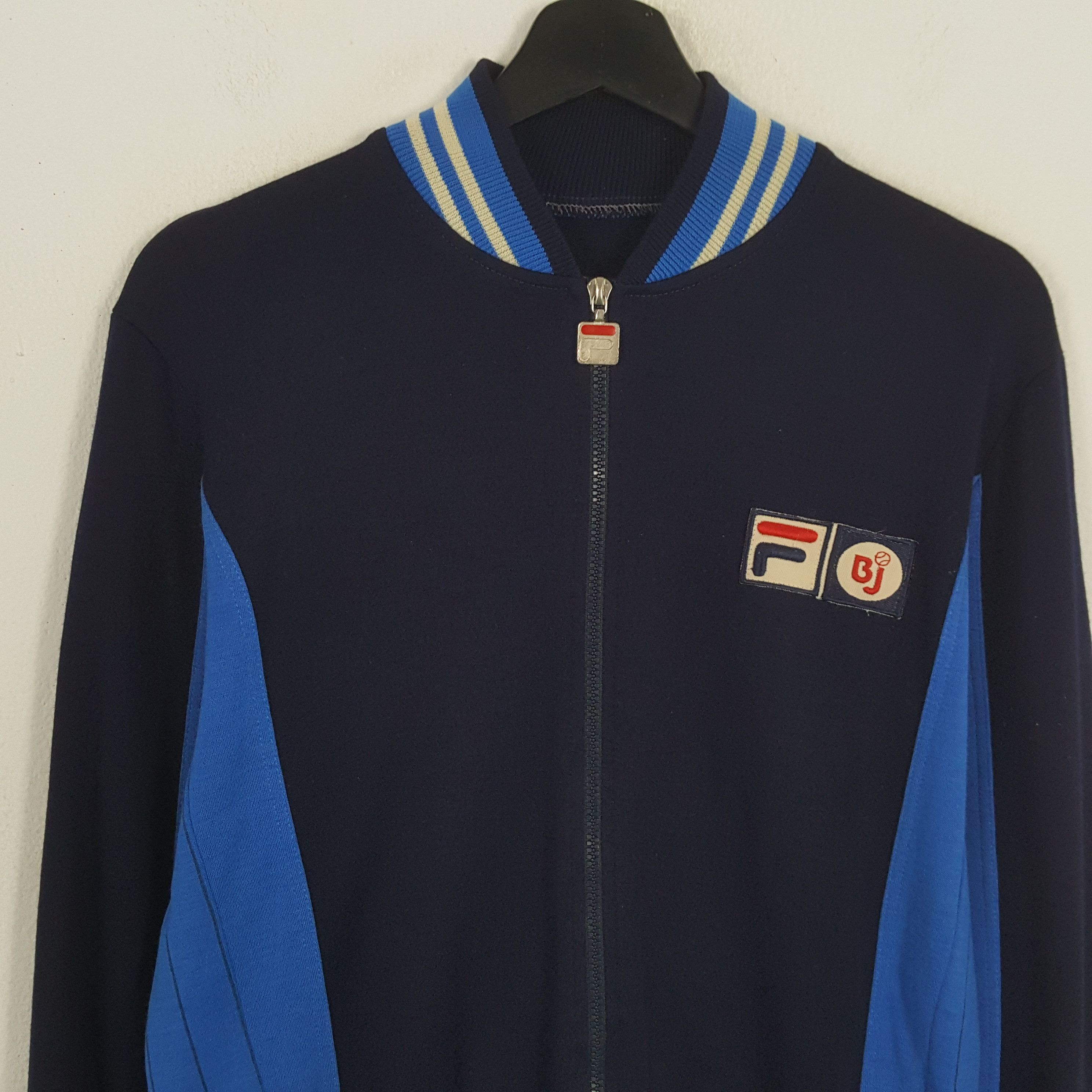 Bjorn Borg × Fila × Vintage FILA BJORN BORG Classic Style Vintage Sweater Jacket Size US M / EU 48-50 / 2 - 2 Thumbnail