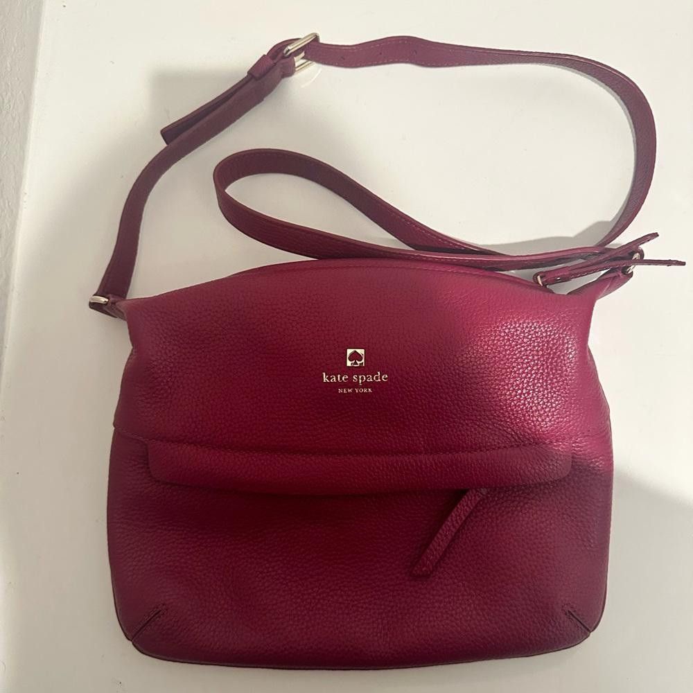 Kate Spade Kate Spade Starla Grant Park Crossbody Shoulder Bag Red Plum Size ONE SIZE - 3 Thumbnail