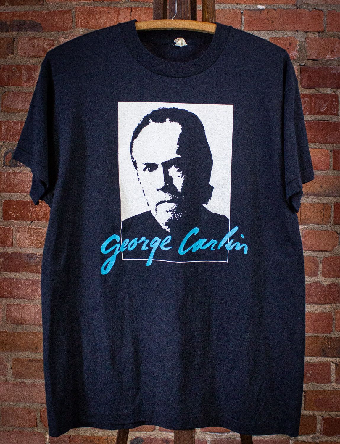 Vintage Vintage George Carlin A Little Brain Damage T Shirt 80s Size US L / EU 52-54 / 3 - 1 Thumbnail