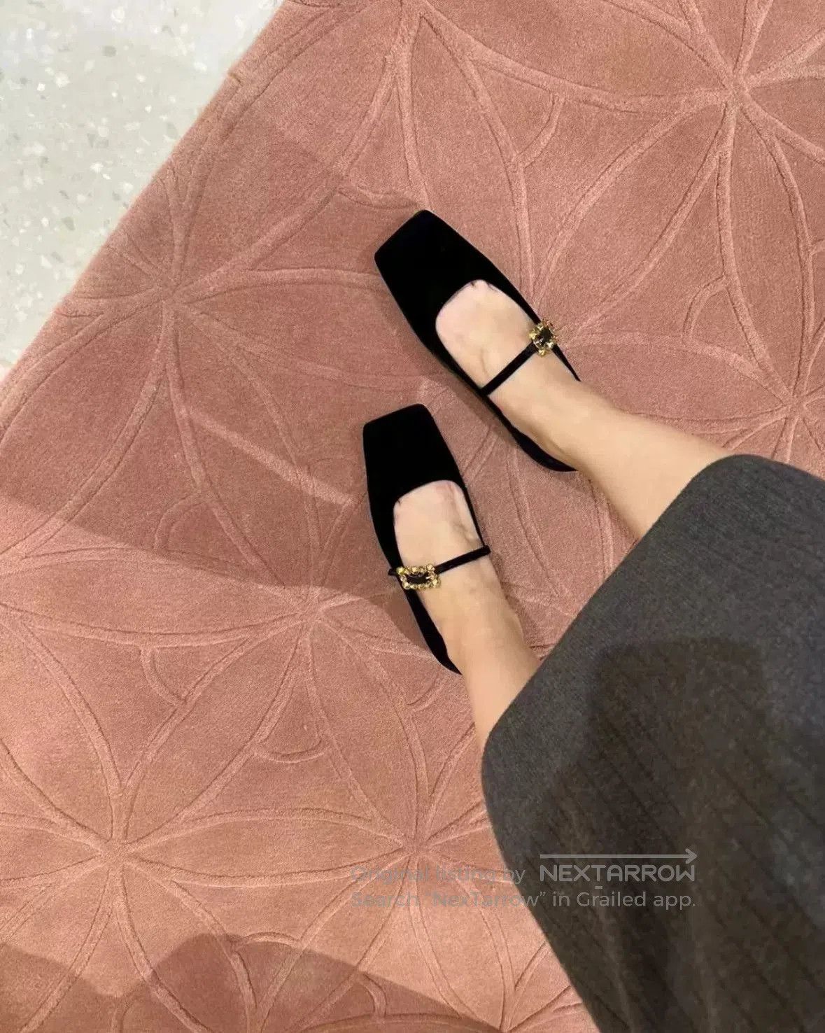 Sergio Rossi Gianvito Rossi Black Velvet Mary Janes. Size US 6 / IT 36 - 1 Thumbnail