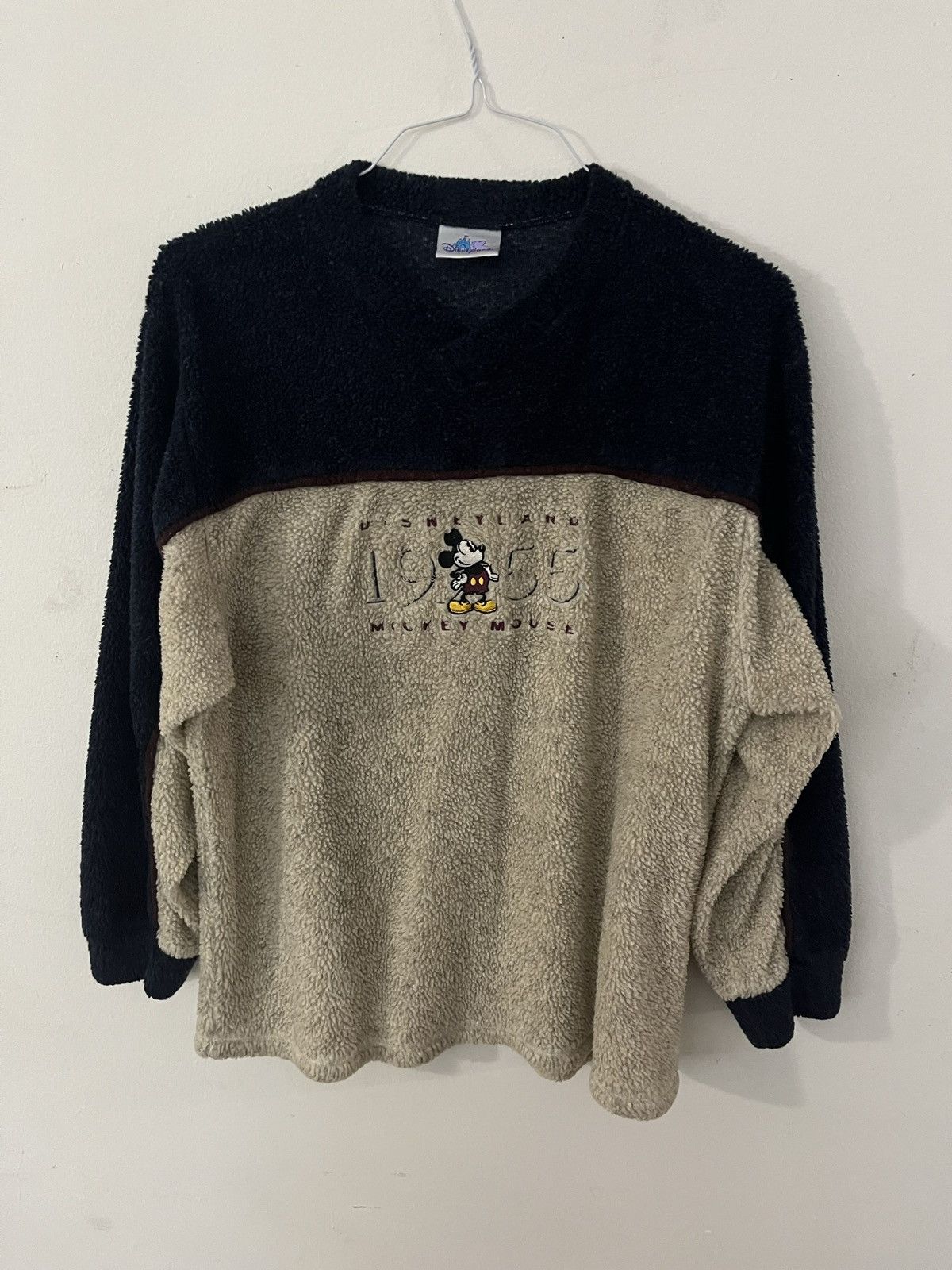 Disney Vintage Disneyland 1955 Mickey Mouse Fleece Sweater Size US M / EU 48-50 / 2 - 2 Thumbnail