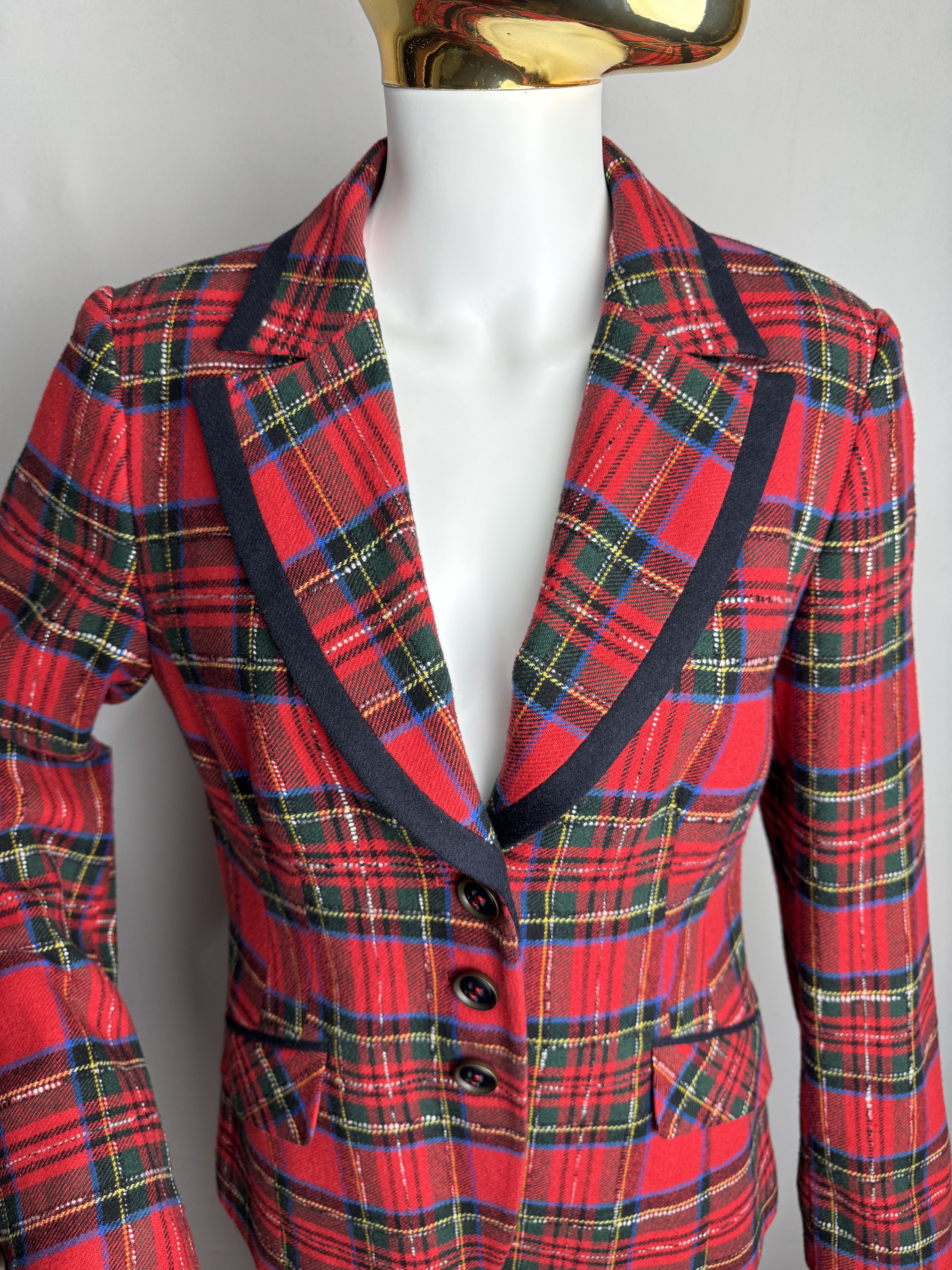 Other × Vintage GABRIELLA BENELLI vintage women’s tartan wool blend jacket Size S / US 4 / IT 40 - 7 Thumbnail