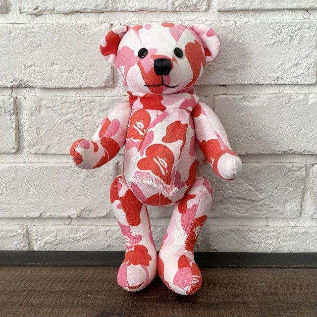 Bape BAPE ABC CAMO PINK Teddy Bear Plush Doll a bathing ape NIGO Size ONE SIZE - 6 Thumbnail
