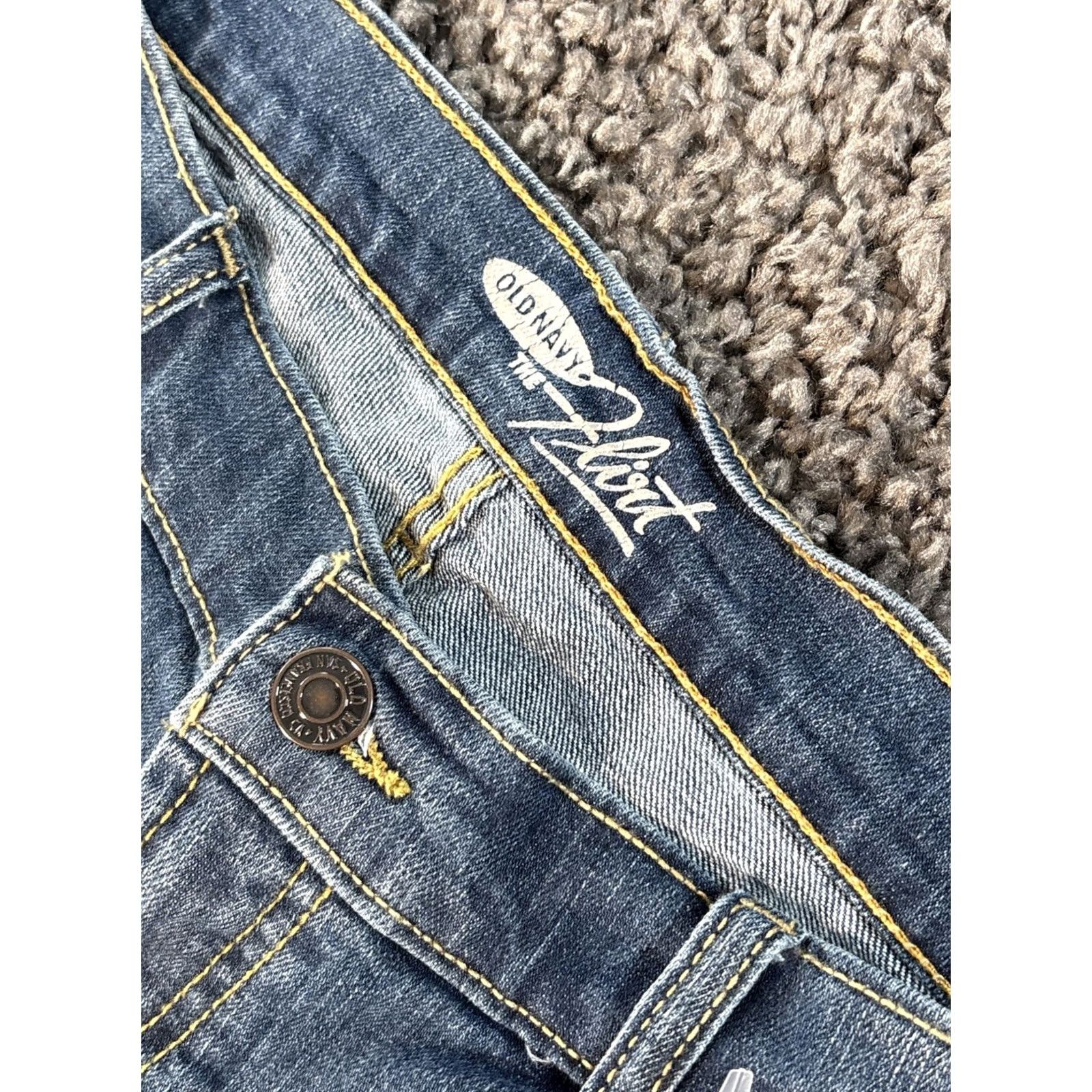 Old Navy VINTAGE Old Navy Jeans Bootcut Womens 32x29 Blue Medium Wash Distressed Flirt Y2K Size 24" / US 00 / IT 34 - 6 Thumbnail