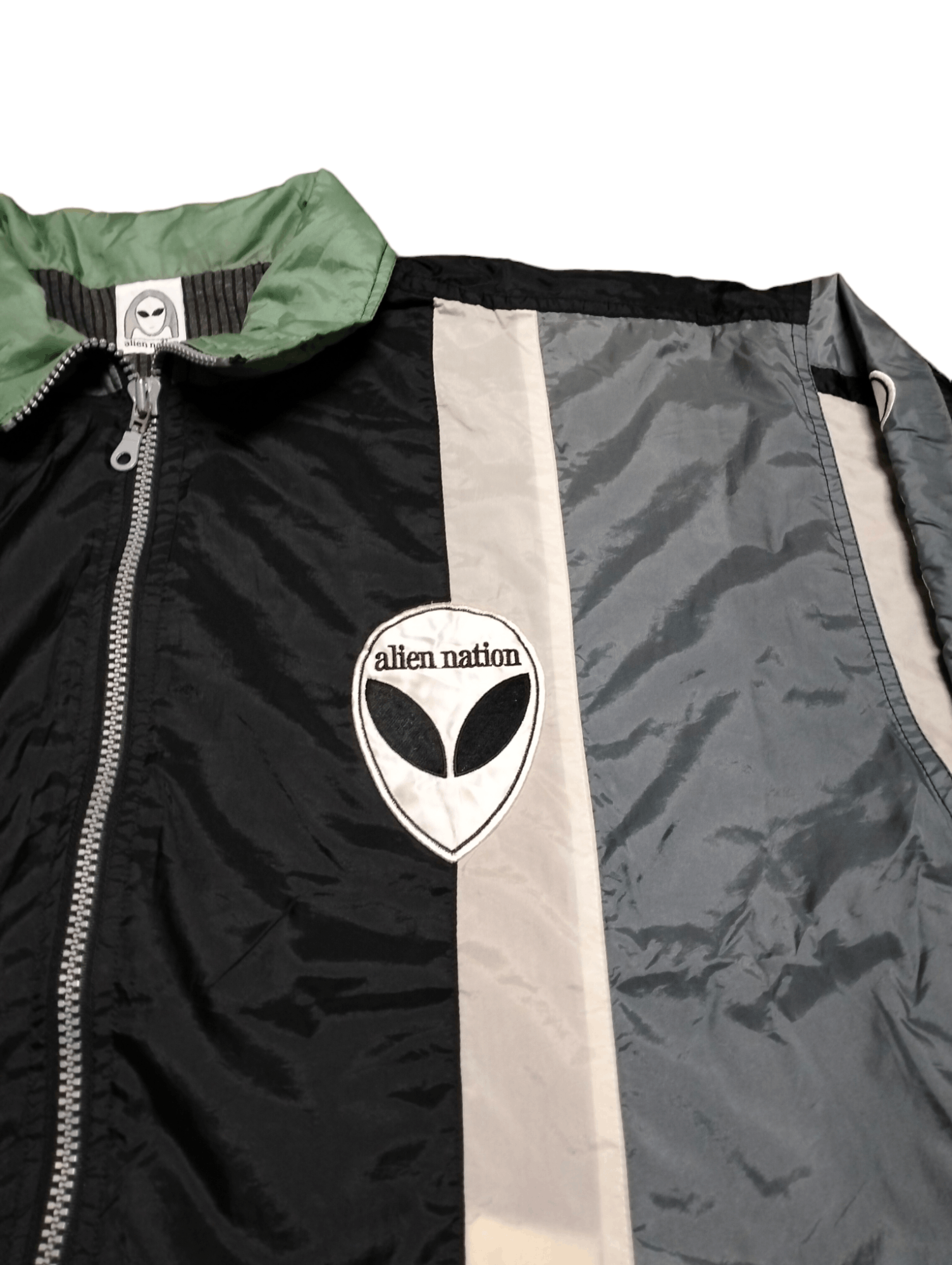 Alien Workshop × Vintage Vintage Alien Nation Skateboard Zipper Jacket Nylon Faded Size US L / EU 52-54 / 3 - 6 Thumbnail