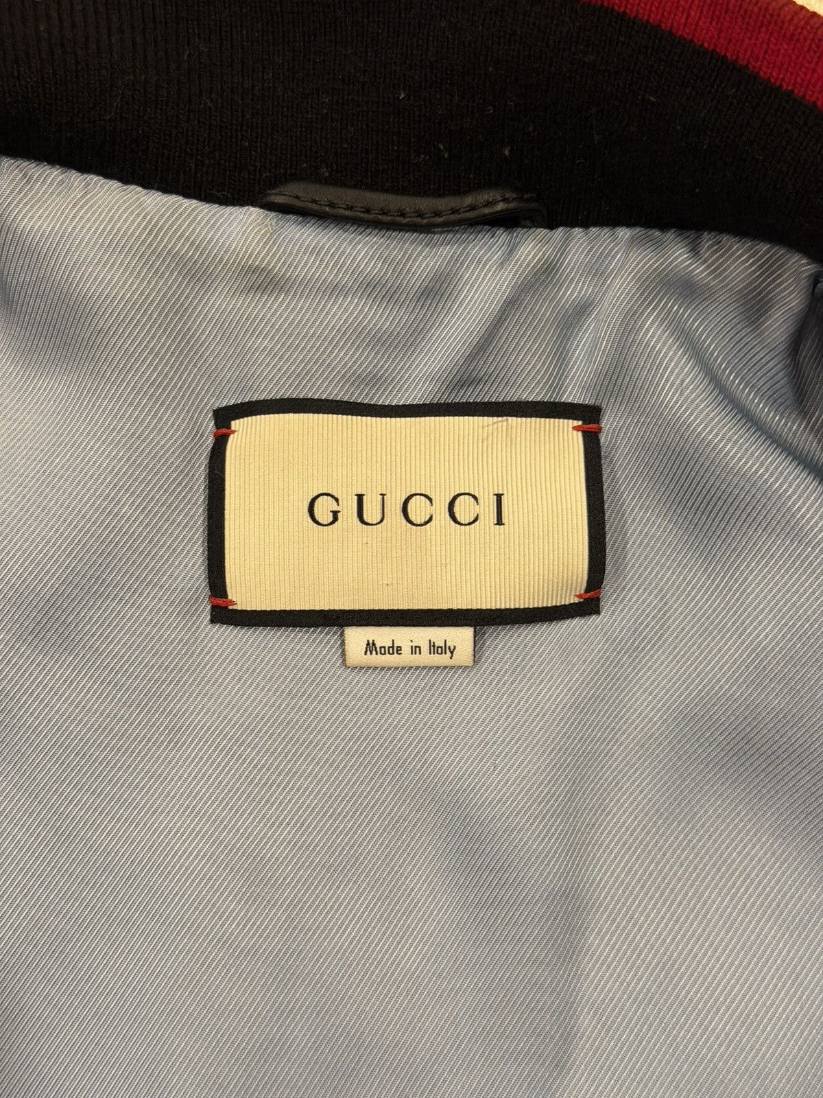 Gucci × MLB Gucci x MLB AW18 Pirates Black Leather Bomber Varsity Jacket Size US L / EU 52-54 / 3 - 12 Thumbnail