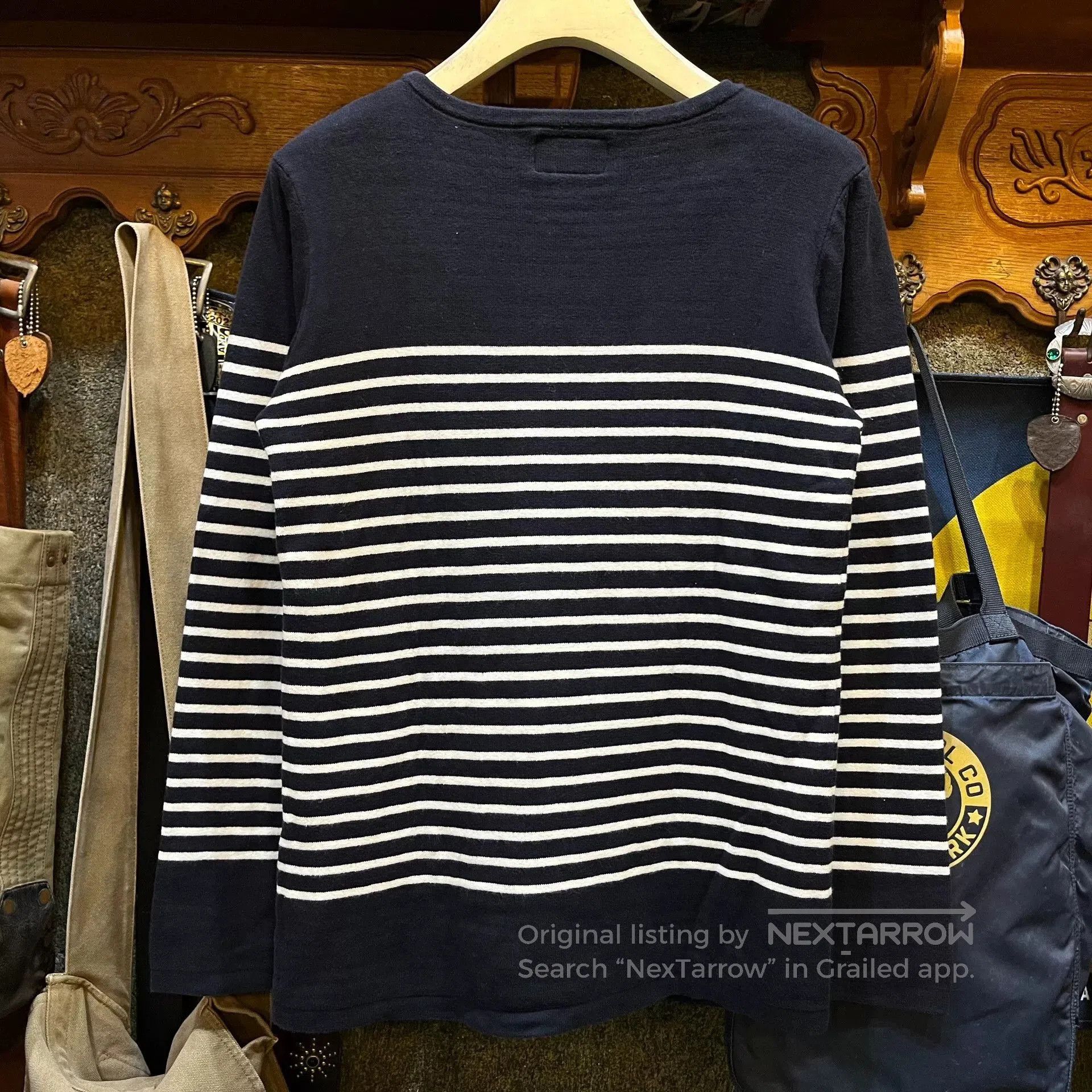 RRL Ralph Lauren RRL Kimura Style Striped Knit Sweater. Size US L / EU 52-54 / 3 - 2 Thumbnail