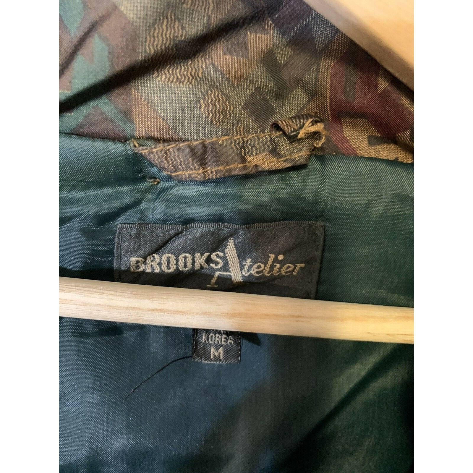 Other Vtg Brooks Atelier Jacket Woman’s Sz M Green Brown Camo Nylo Size M / US 6-8 / IT 42-44 - 2 Thumbnail