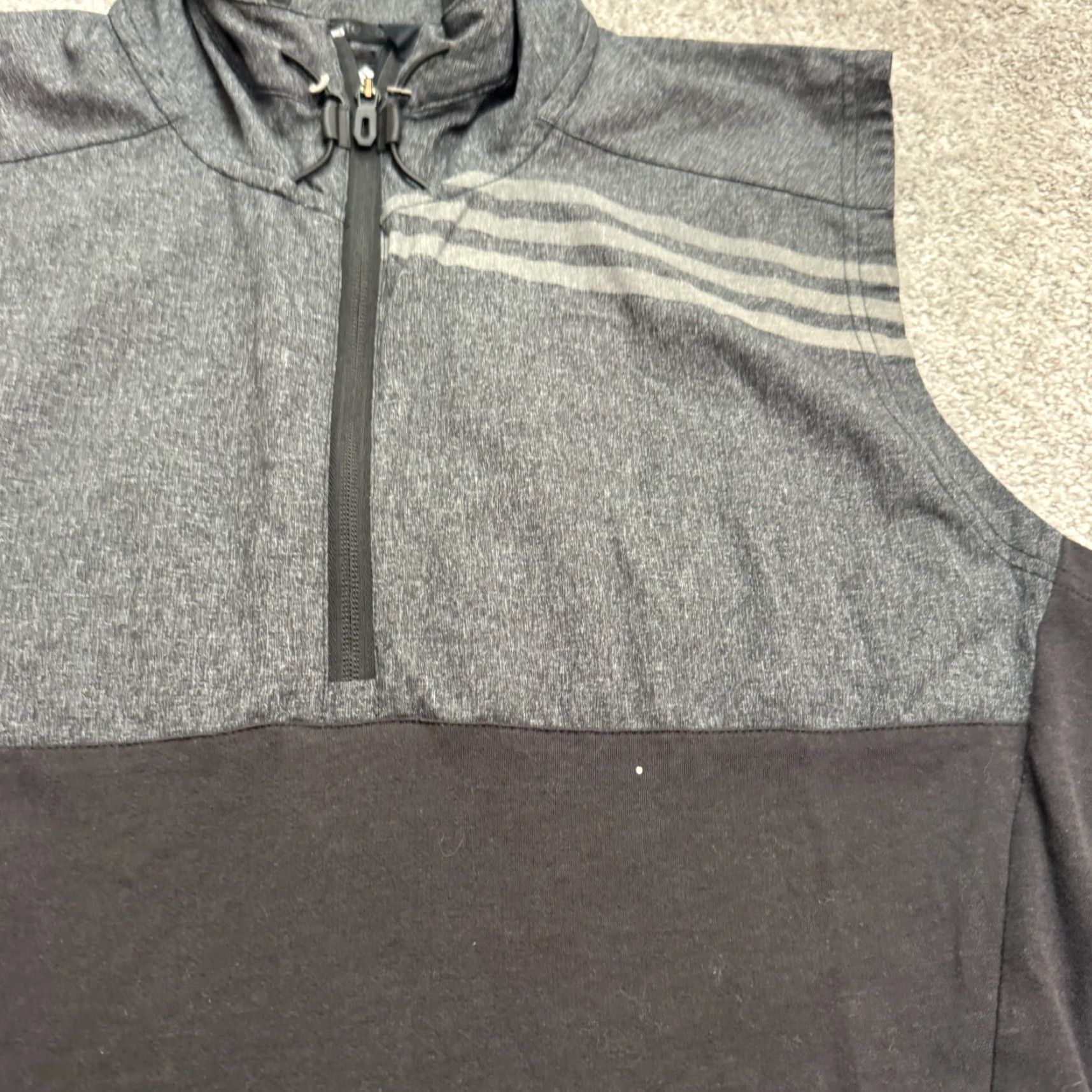 Adidas Adidas Climalite Jacket Vest 1/2 Zip Medium Gray Black RARE Mens Size US M / EU 48-50 / 2 - 5 Thumbnail