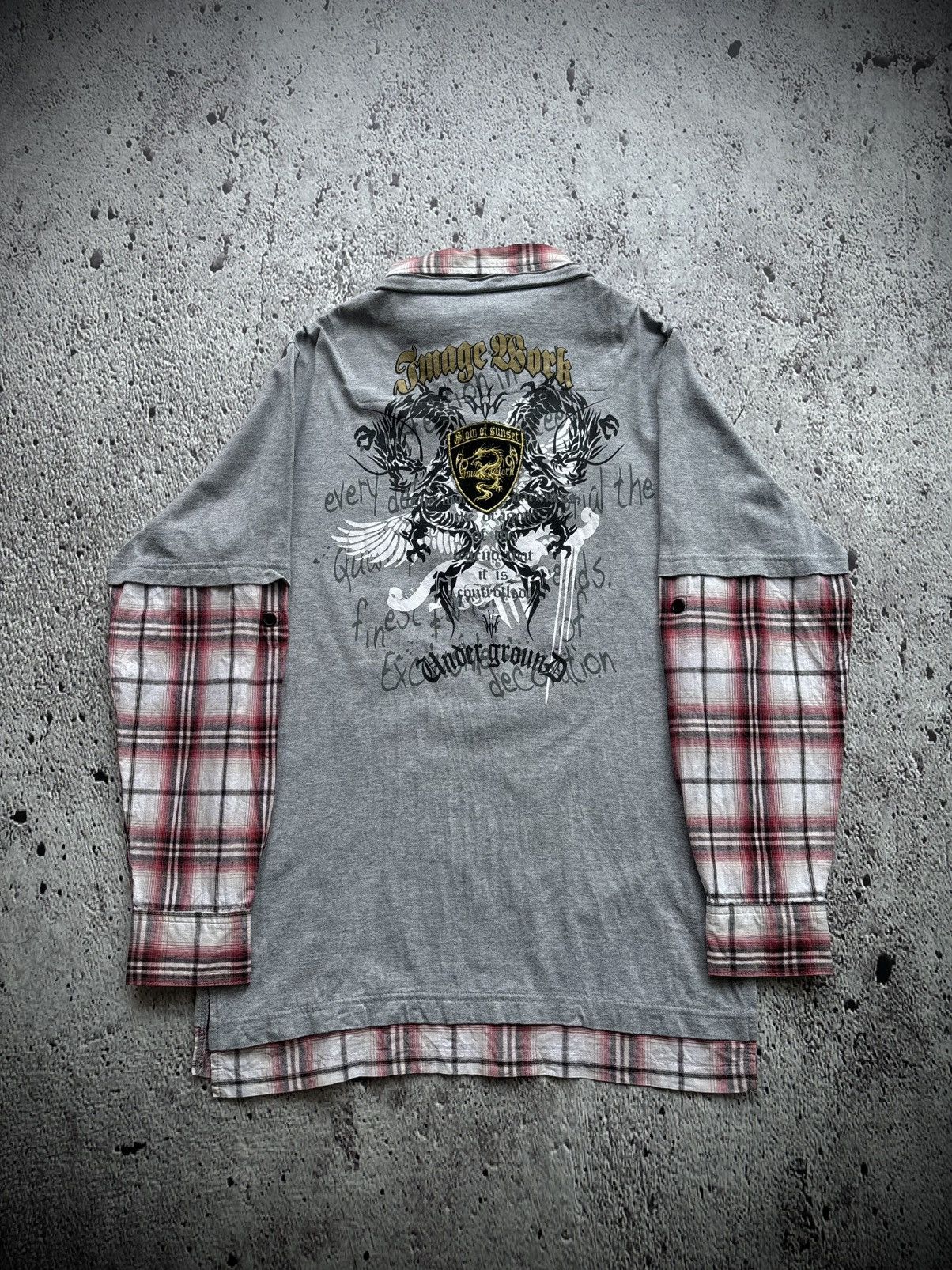 Hysteric Glamour Y2k Double layer Image work punk style shirt Size US M / EU 48-50 / 2 - 2 Thumbnail