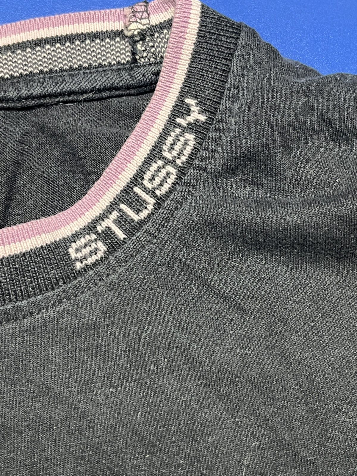 Stussy Stussy Long Sleeve Ribbed Crewneck Sweatshirt Black Men’s Size US L / EU 52-54 / 3 - 7 Thumbnail