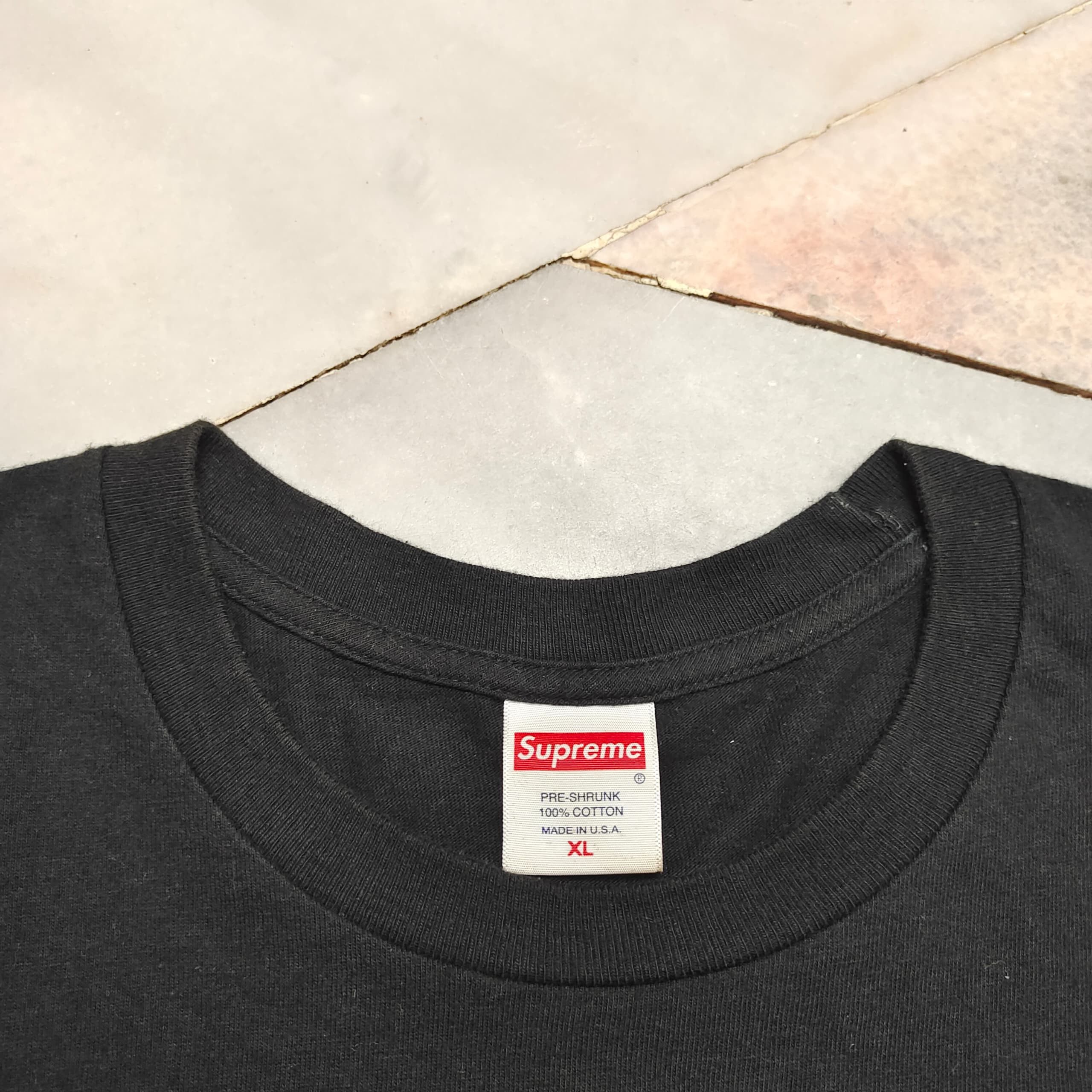Supreme SUPREME SCARED UNIQUE BLACK LONG SLEEVE T-SHIRT Size US XL / EU 56 / 4 - 7 Thumbnail